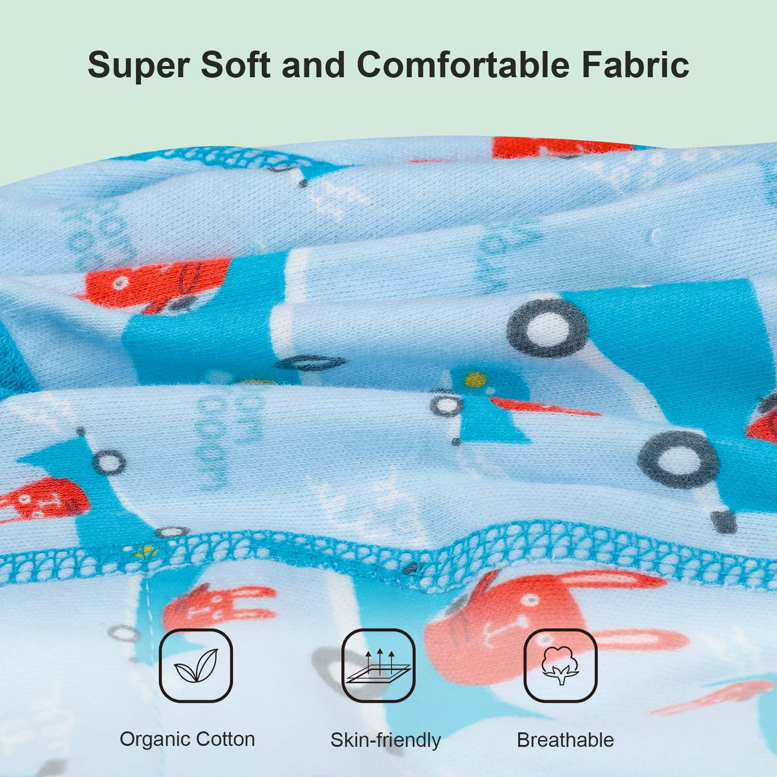 FLYISH DIRECT Calzones de Entrenamiento Pantalones de Entrenamiento para niños para niños y niñas, Calzoncillos de Entrenamiento para bebés de 4 Paquetes, para 2 a 6 años - 5