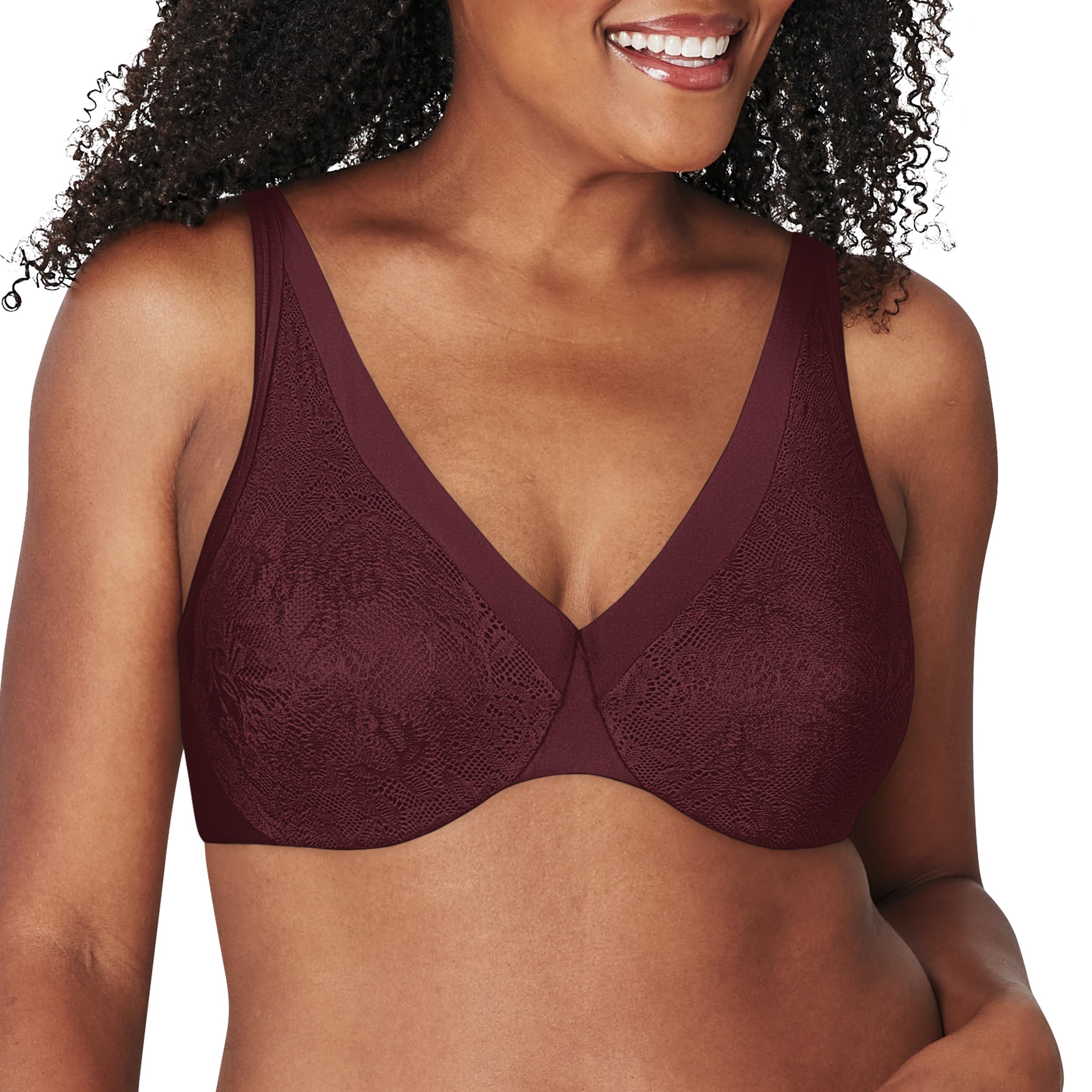 PLAYTEXWomen's Dreamwire Ultra-soft No-poke Underwire Bra, Smooth Lace Bra, 4-way Support