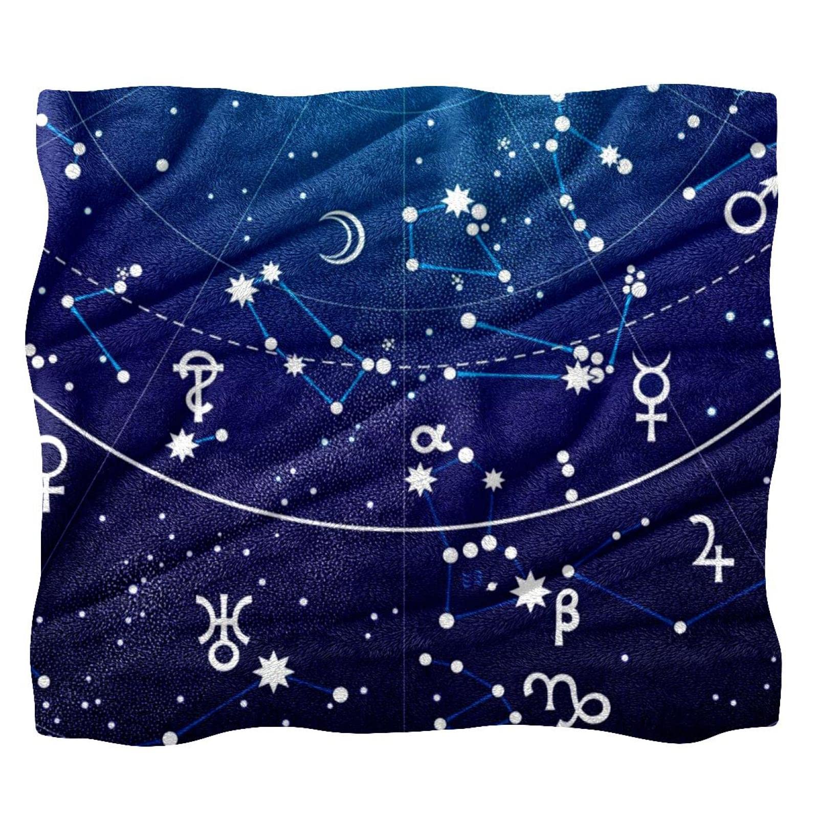 Couvre-lit constellation et étoiles doux pour lit de garçon ou fille TBOUOBT