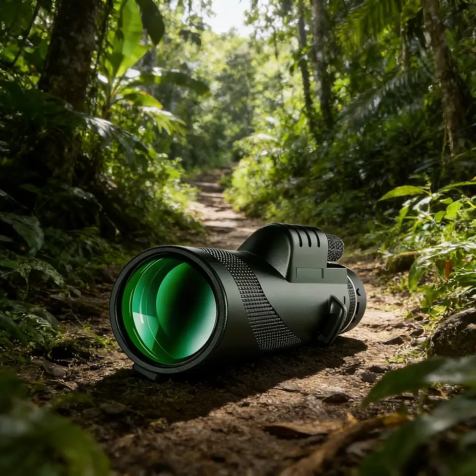 Telescópio portátil HD 40 x 60, filme verde de alta potência, durável para uso ao ar livre e verde de ótimo custo-benefício