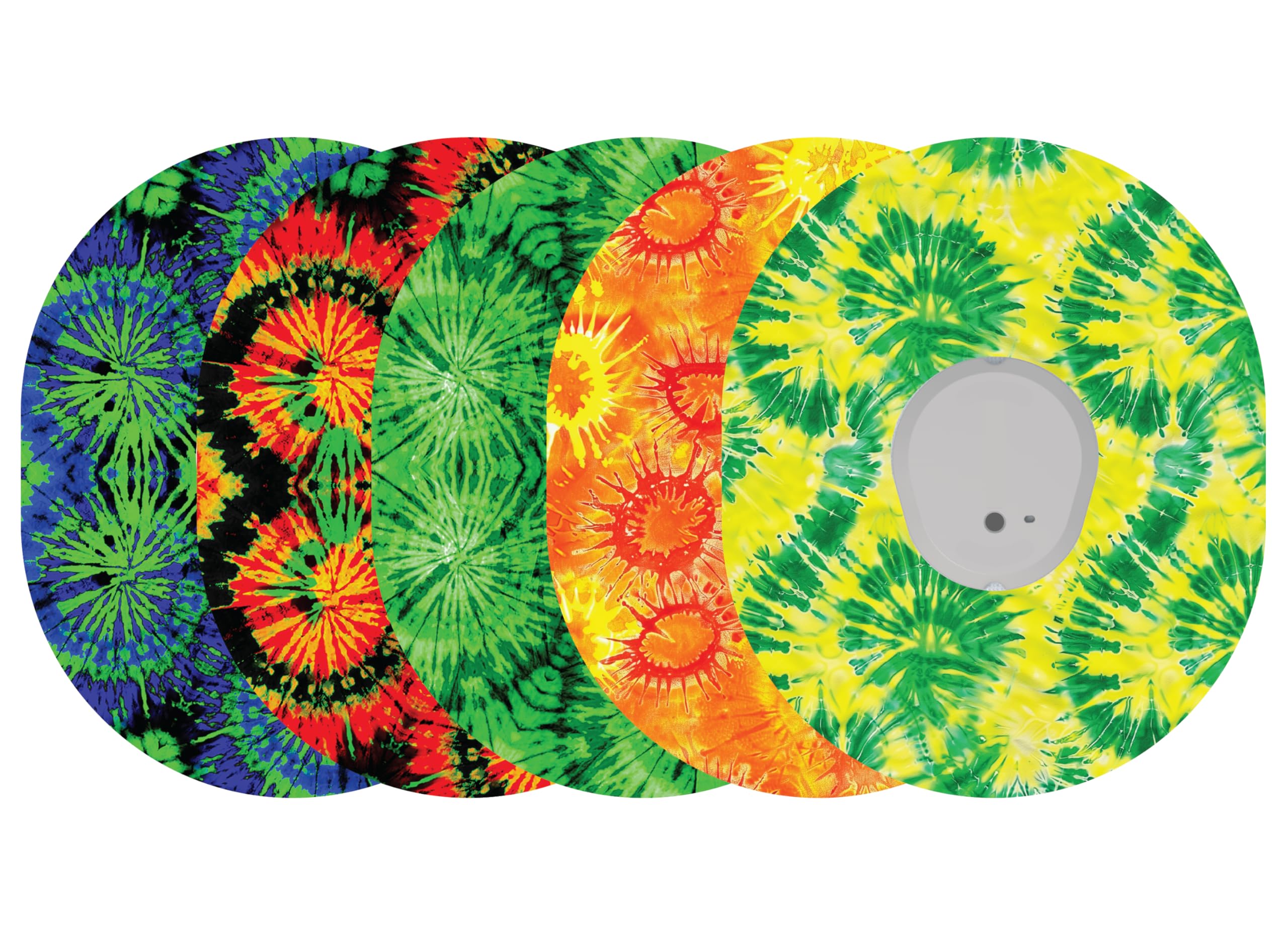 Glucomart Adhesive Patches for Dexcom G7 & Stelo No-Lift Woven Non-Fraying CGM Tape 5-Pack Overpatches Waterproof CGM Overlay Hypoallergenic &