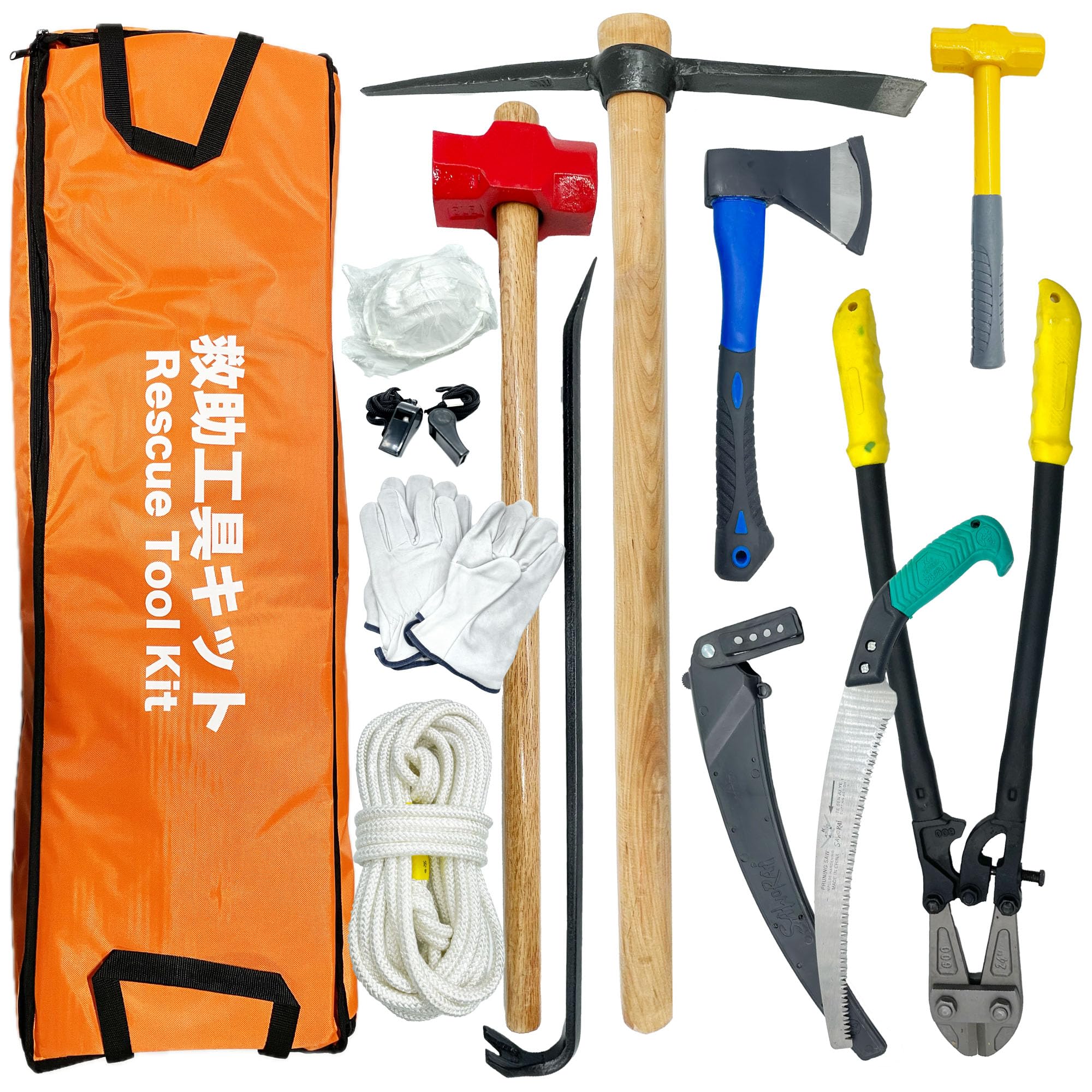 Amazon.co.jp: 災害用救助セット 救出工具 レスキュー ツール キット 