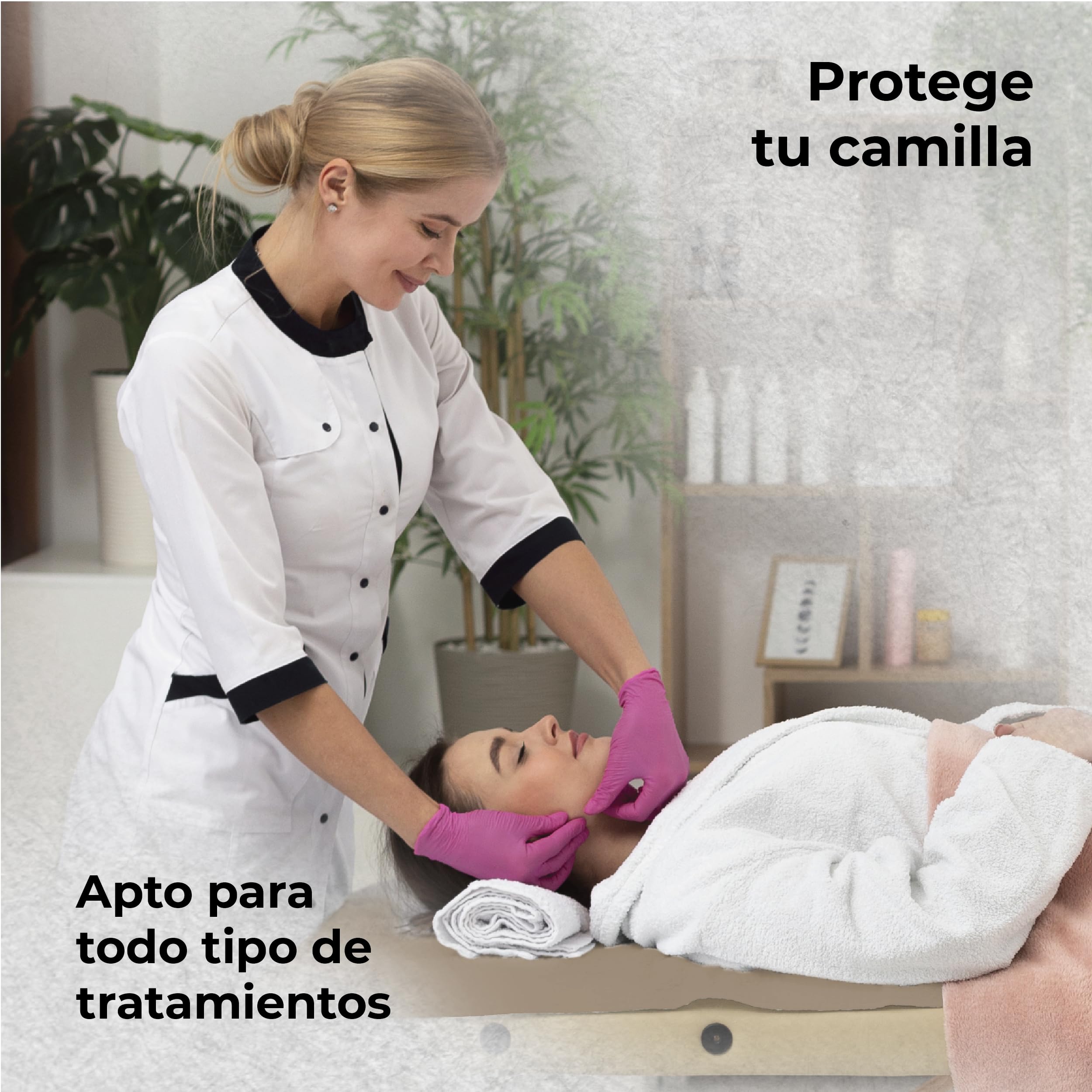 Papel Camilla Ecológico Natural 60 cm x 60 m Rollo Masaje 6 Rollos Precorte 40 cm