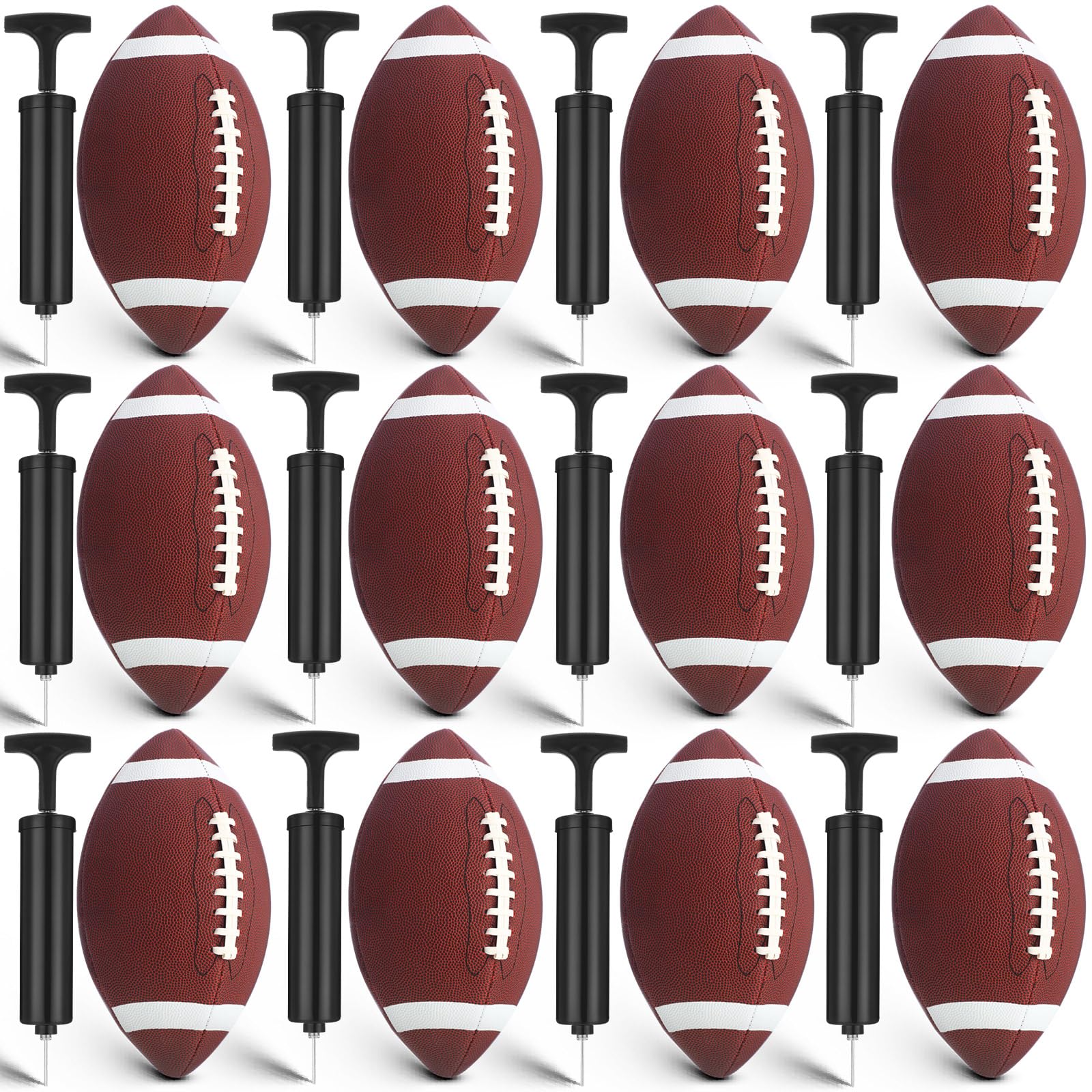 RoundFunny Youth Football Set Bulk Football with Pump