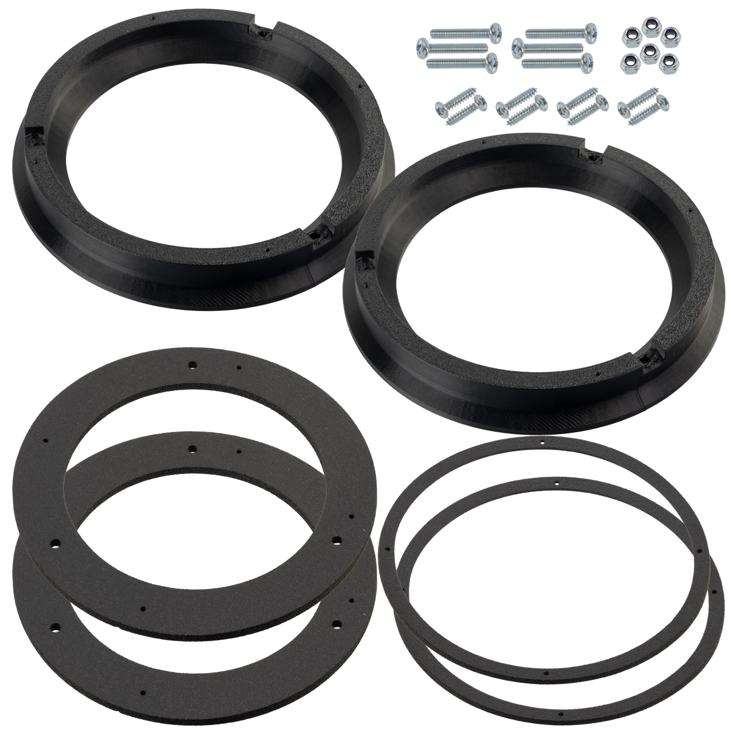 Aerzetix | Kit di 2 adattatori per altoparlanti Ø165 mm | compatibile con Suzuki Swift III(MZ/EZ), IV(FZ/NZ), V(AZ), SX4 I(EY/GY), II/SX4 S-Cross(JY), Grand Vitara II(JT), Opel Agila B, Fiat Sedici