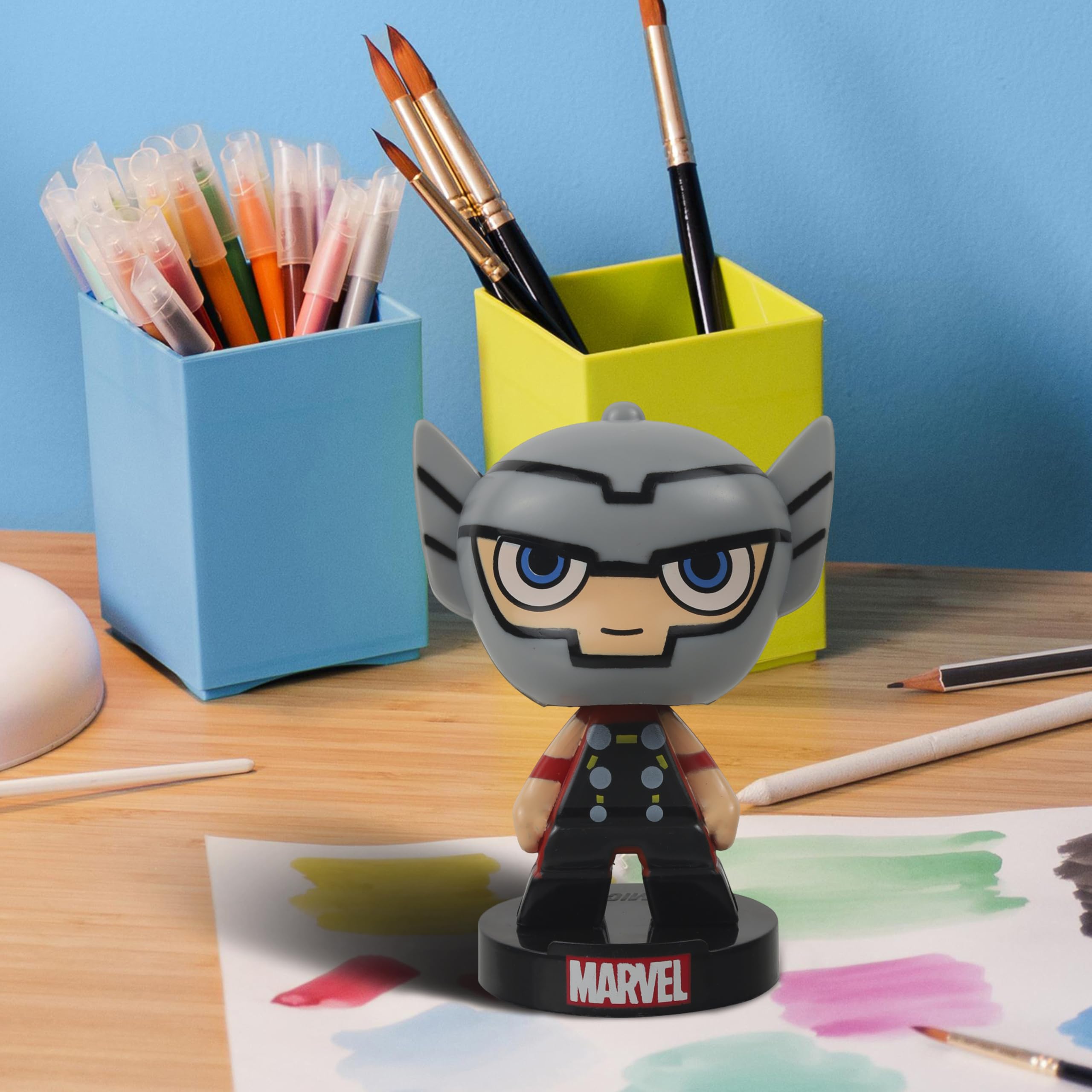 Marvel Avengers Super Hero Thor Limited Edition Bobblehead for Home Décor, Car Dashboard, Office Desk & Study Table (Pack of 1) (Plastic) - Image 7 thumbnail