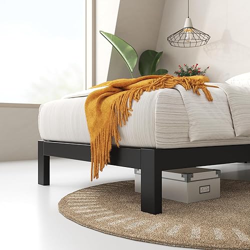 Miniatura 62 de Plataforma Zinus Arnav, Doble, Blanco Blanco,Negro -