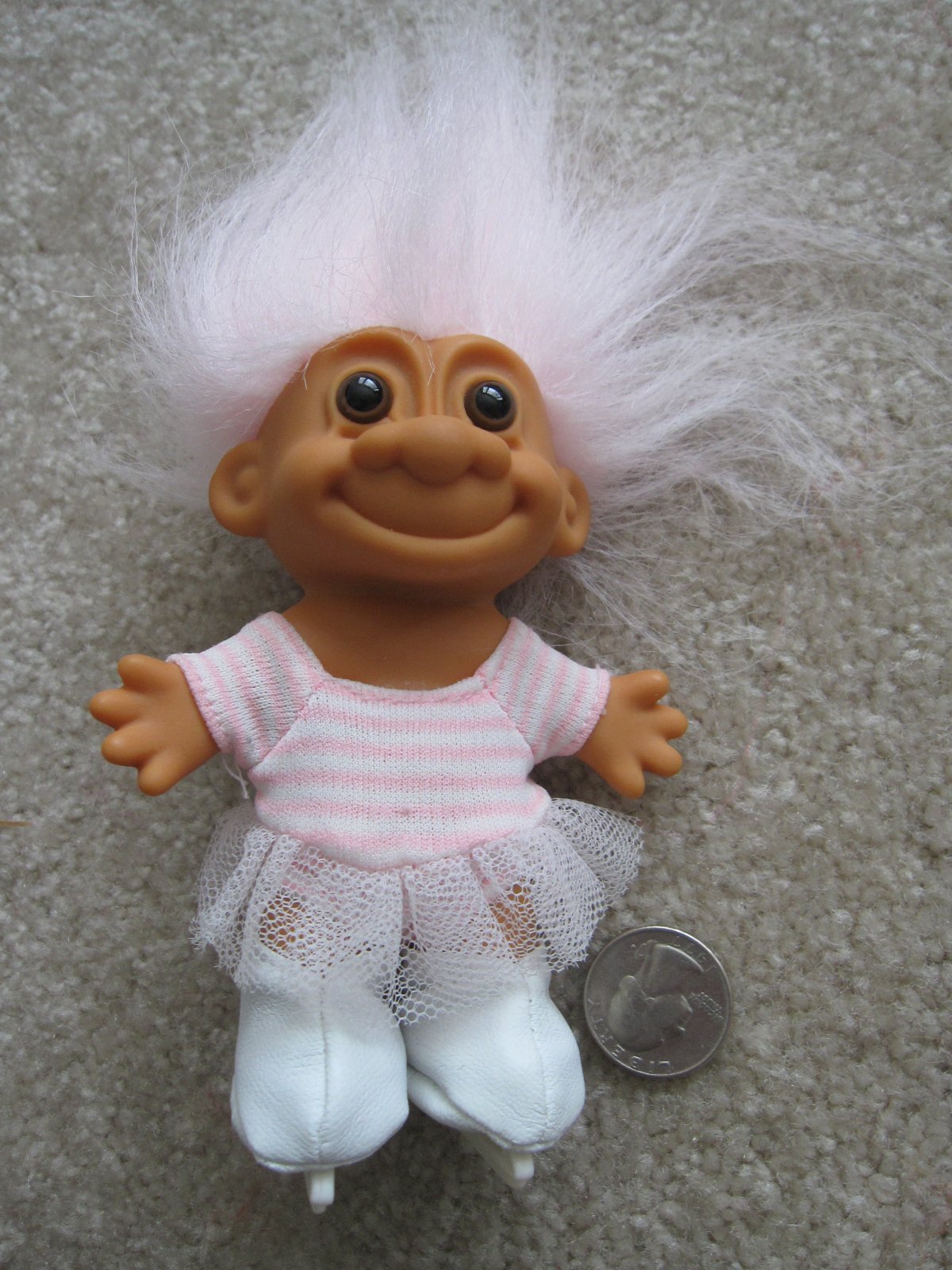 Ice Skating Troll, Baby Shrek, 6 Inches, Pink, Indoor, Kid
