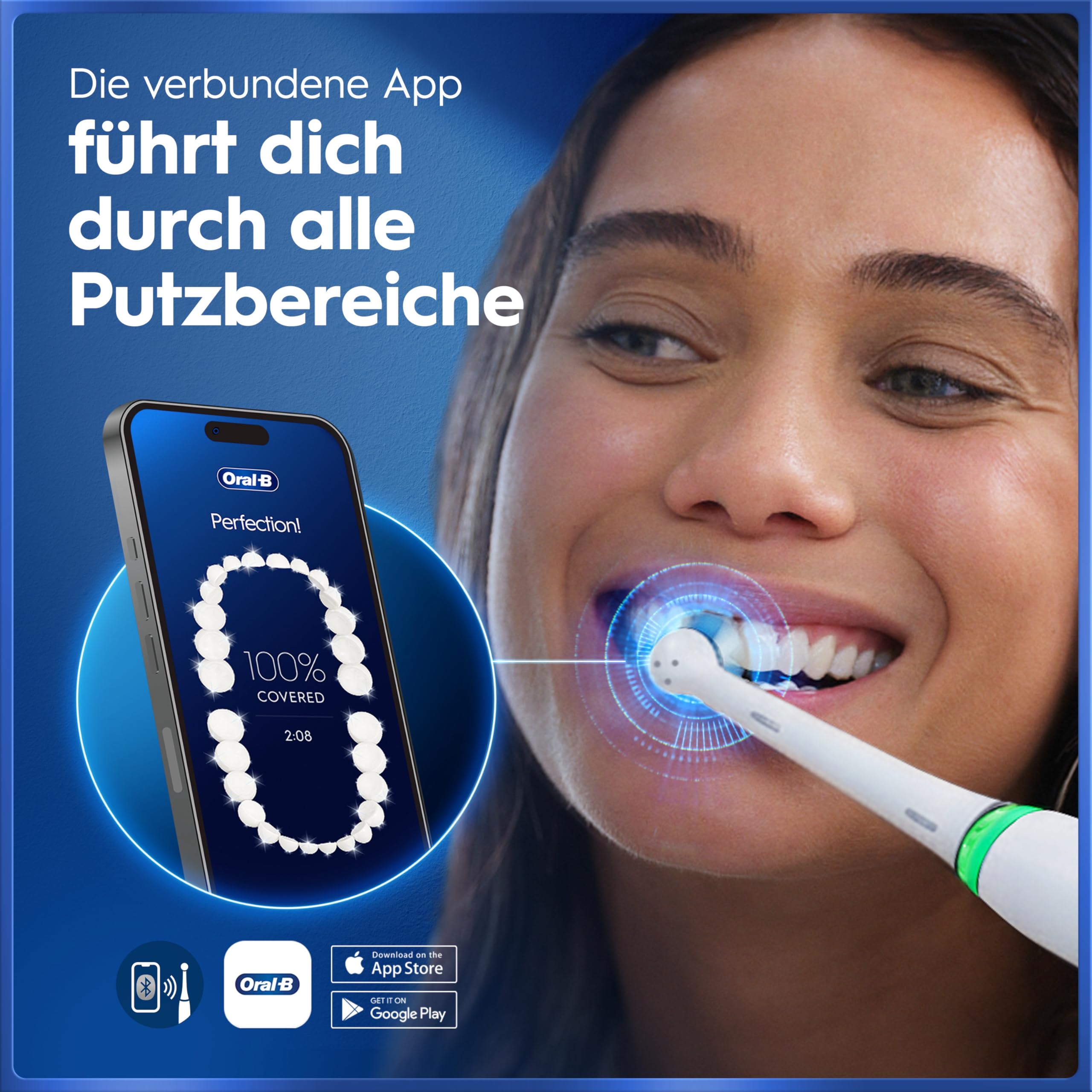 Oral-B iO Series 5 Elektrische Zahnbürste, Weiß | Inkl. 1 Aufsteckbürste, Reise-Etui, Electric Toothbrush mit 5 Putzmodi für Zahnpflege