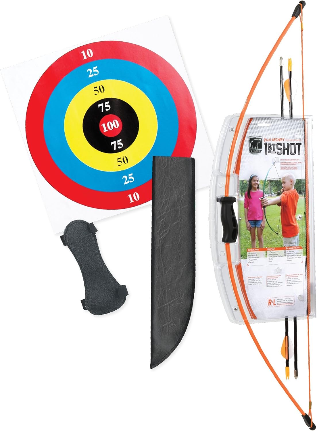 Bear Archery 1st Shot Youth Bow Set – Flo Green : Sports & Outdoors