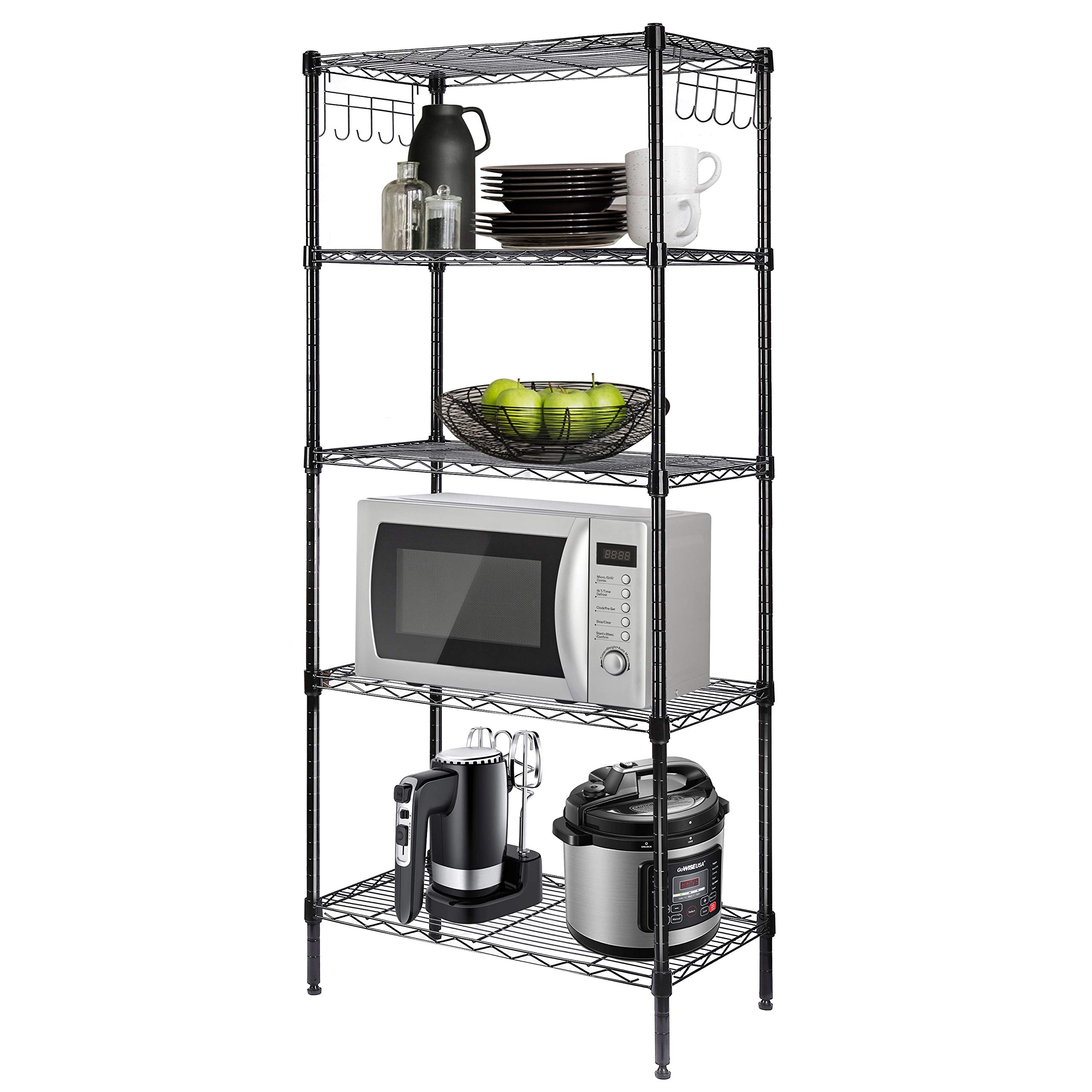 LEHOM 5-Tier Metal Storage Shelves 23.63