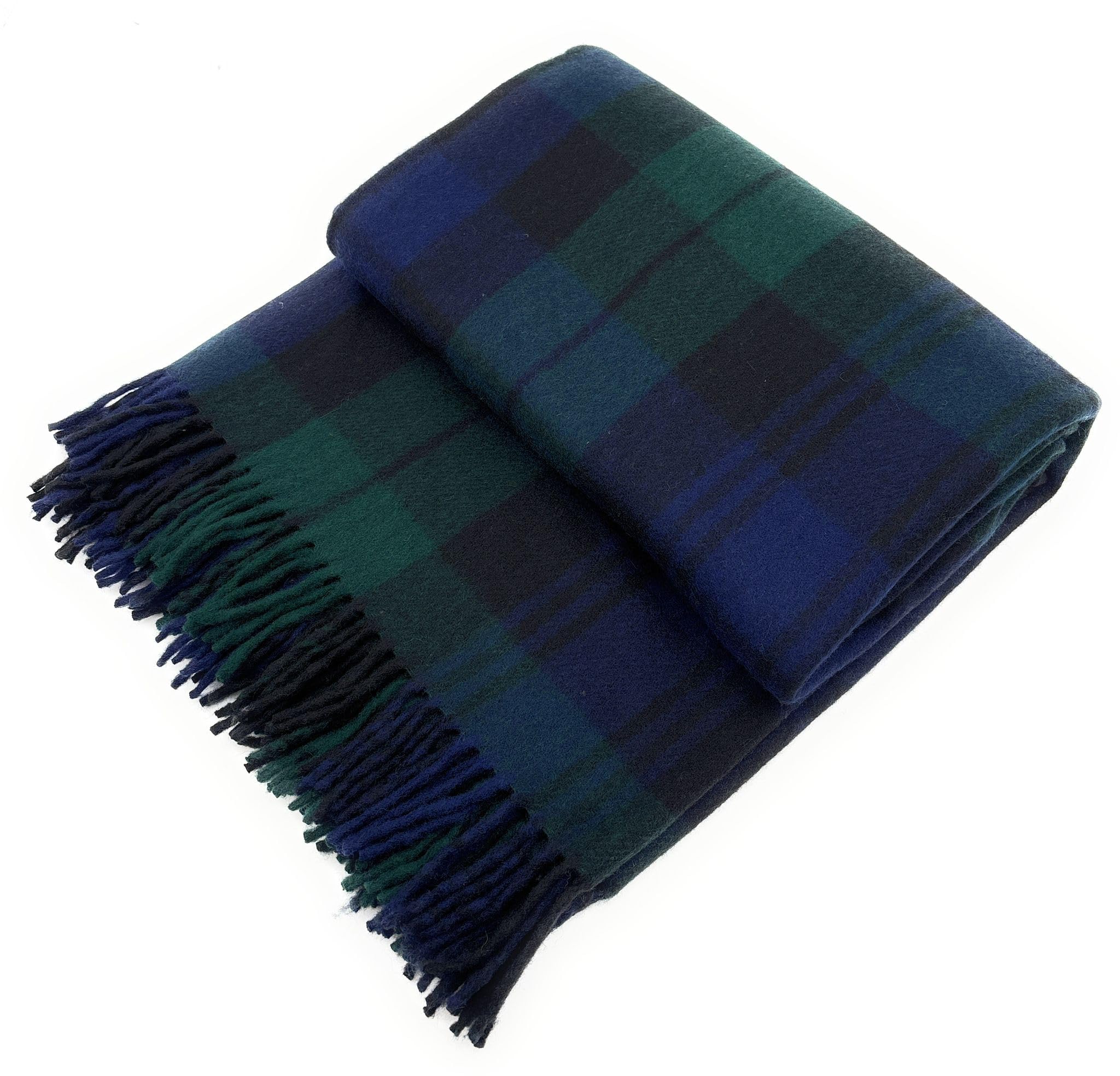 Braw Clans Tartans Men's Campbell Clan Soft Wool Tartan Travel Blanket For Car And Caravan - 70X60 Inches Large Blanket - Scottish Plaid, Checkered, Indoor, Lightweight Outdoor Warm, Bed And Sofa, Picnic Rug - Tartan