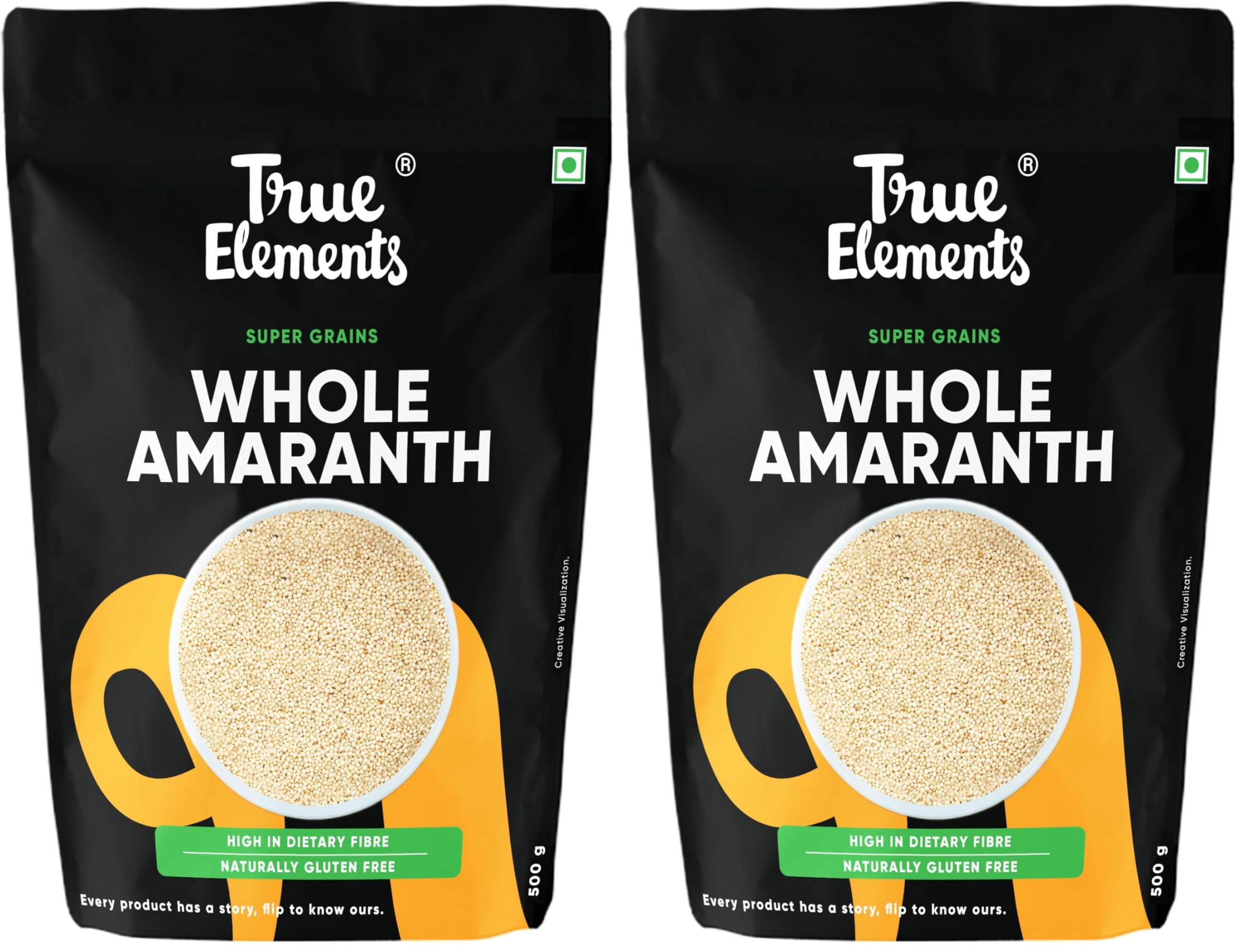 True Elements Whole Amaranth 500gm - Rajgira for Fasting | Rajgira seeds | Gluten Free Atta | High in Fibre and Protein (Pack of 2)-picture-27