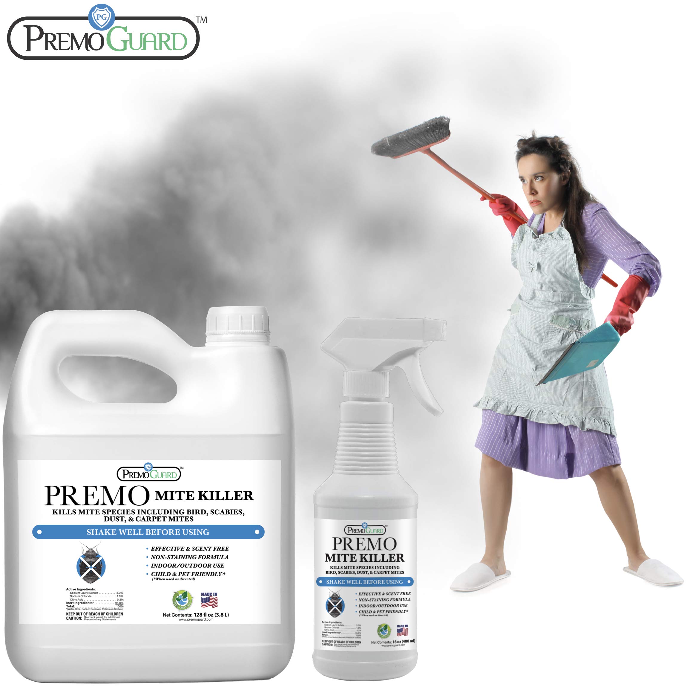 Buy Mite Killer Spray by Premo Guard 128 oz Treatment for Dust Spider