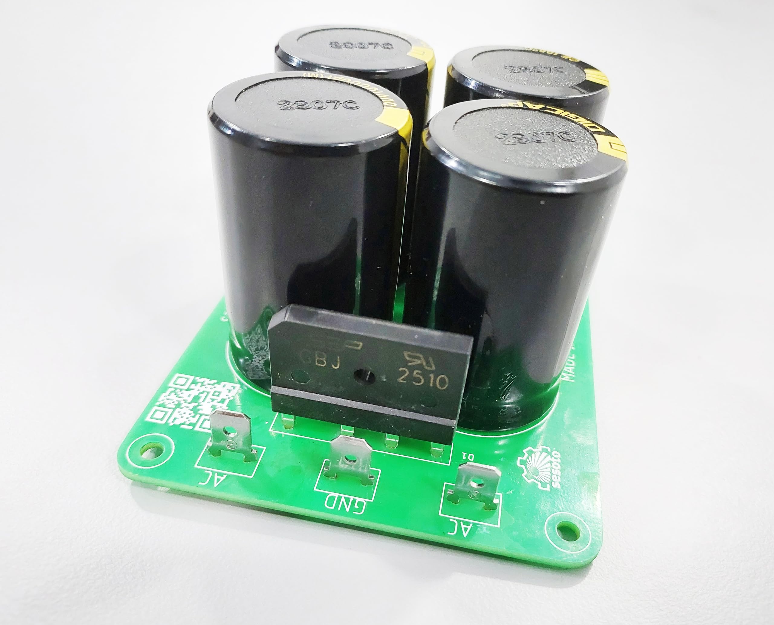 25 Ampere, 4 x10000uF/50V Dual Supply Bridge Rectifier & Filter Board for High Power Amplifiers & Sub Amplifiers(5200&1943, IRFP 240 & 9240, STK etc.) AC Up to 65-0-65 Volt-picture-15
