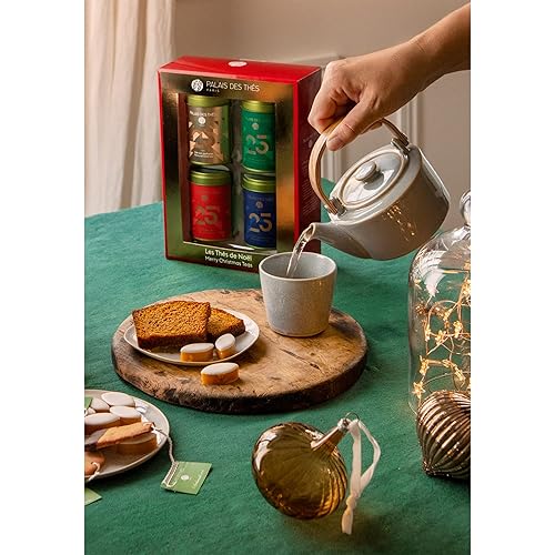 Miniatura 2 de Palais des Thés - Juego de caja de regalo de miniaturas de la colección Holiday N25 - Paquete variado de 4 latas de hojas sueltas gourmet premium -