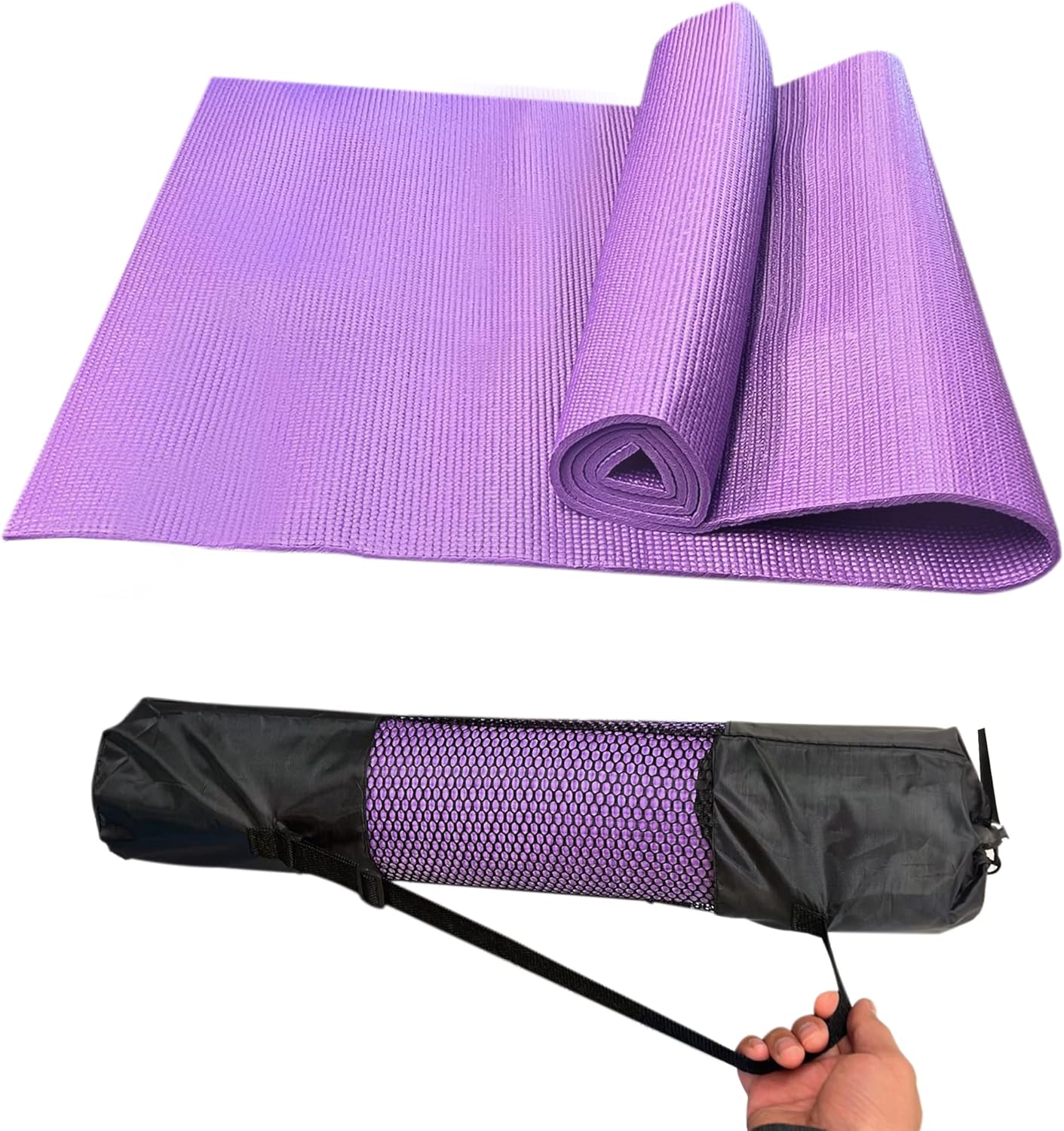Non Slip Yoga Mat Gym Fitness Exercise Eco Friendly Foam Anti Slip Pilates Physio Mats for Home Gym Fitness Gymnastics Stretching Workout