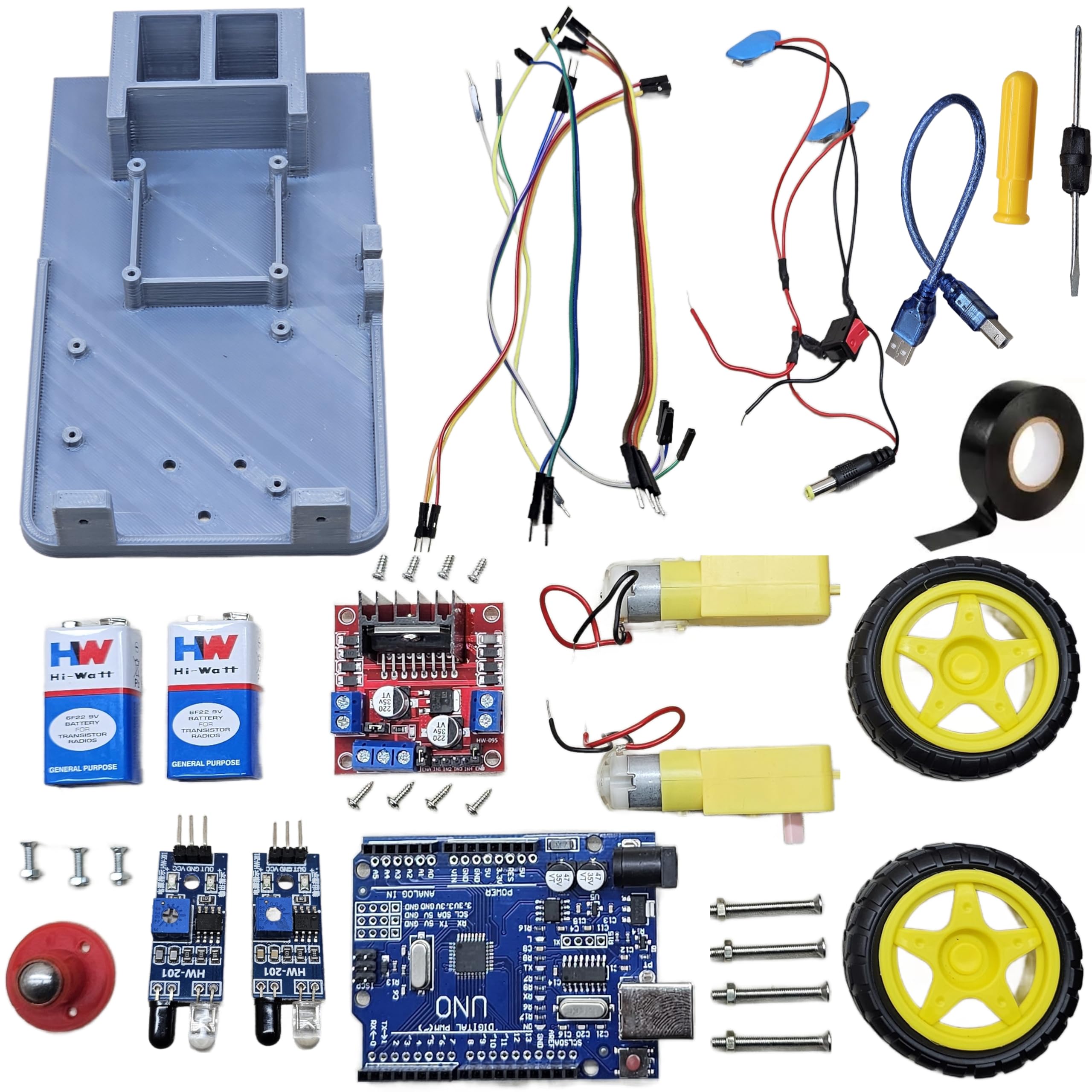 Line Following Robot -Complete Kit || with Code, Detailed Assembly Instruction Manual & Project Report (B0DD7RS8WH) Amazon Price History, Amazon Price Tracker