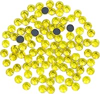 Vista 11 de Nibiru 6616 diamantes de imitación de cristal con parte trasera plana de varios tamaños para manualidades, gemas de vidrio redondas con pinzas y Rosa