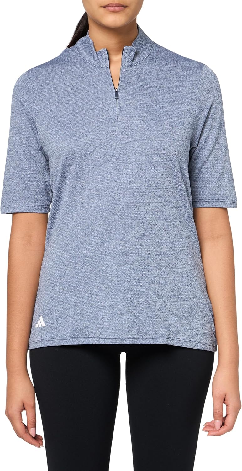 adidas Womens Ultimate365 Heat.rdy Mock Neck Polo Shirt