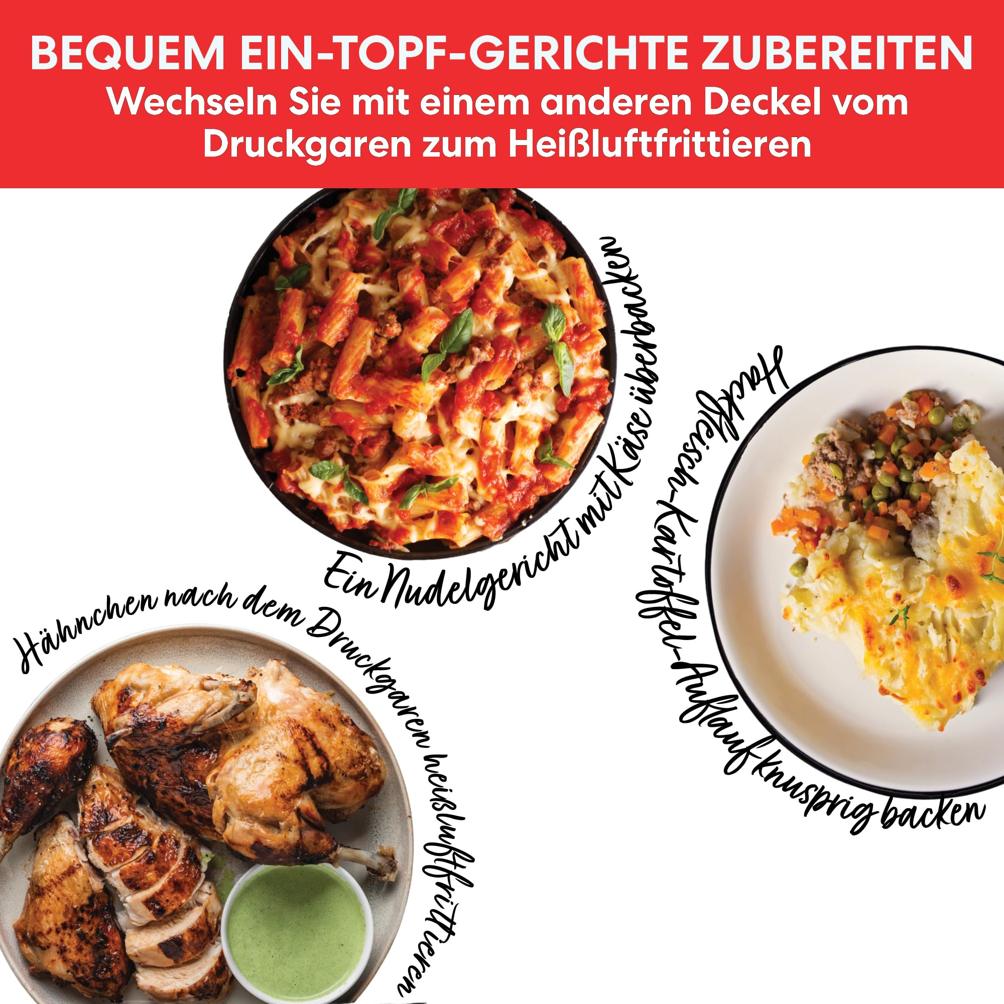 Instant Pot Pro Crisp 11-in-1-Elektro-Multikocher – Schnellkochtopf, Heißluftfritteuse, Slow Cooker, Dampfgarer, Grill, Dörrgerät und Sous-Vide-Maschine – Schwarzer Edelstahl,1500 W, 7.6 L,