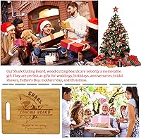 Vista 2 de Shark Coochie Charcuterie Board for Meat and Cheese, Shark Cutting Board, Funny Cutting Board Laser Engraved Bamboo Board Serving Board Serving Tray