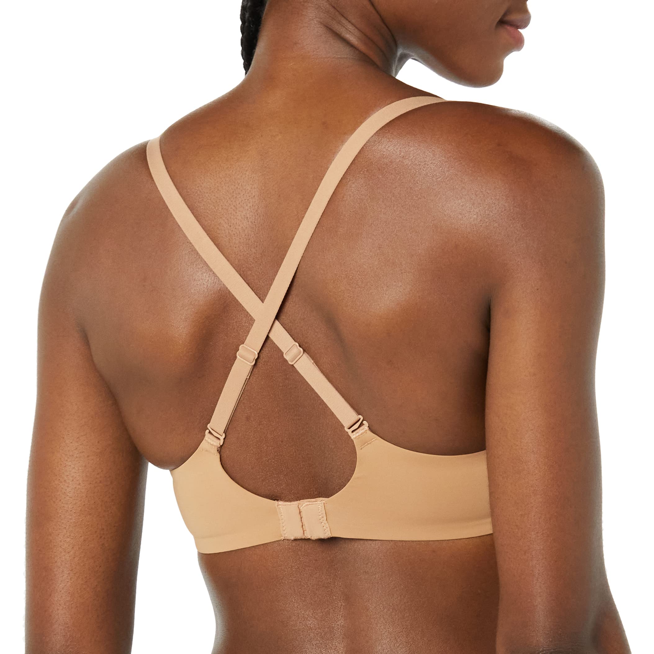Amazon Essentials Reggiseno Leggermente Foderato Senza Ferretto Donna, Pacco da 2