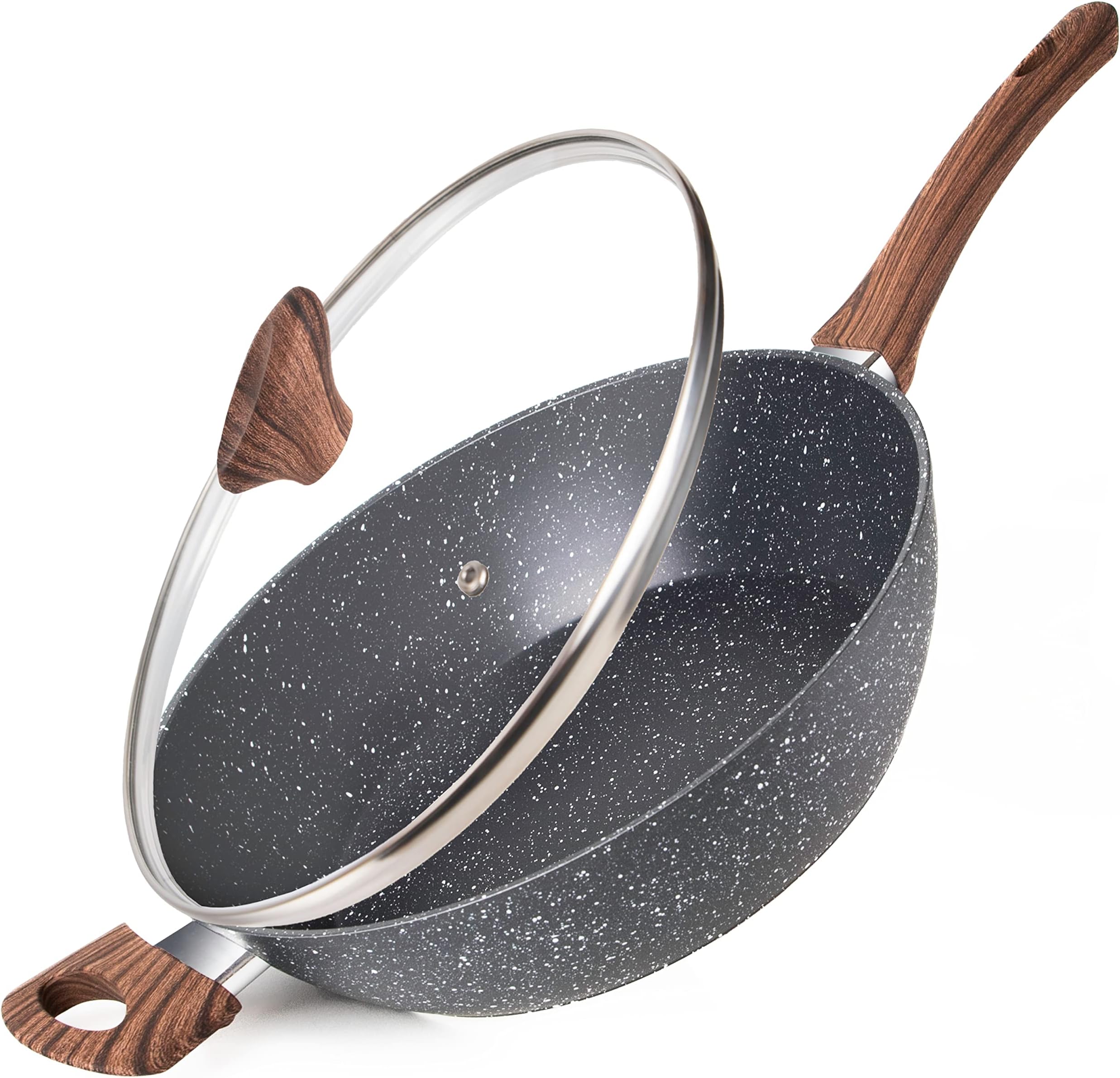 Marble - Non Stick Saute Pan with lid