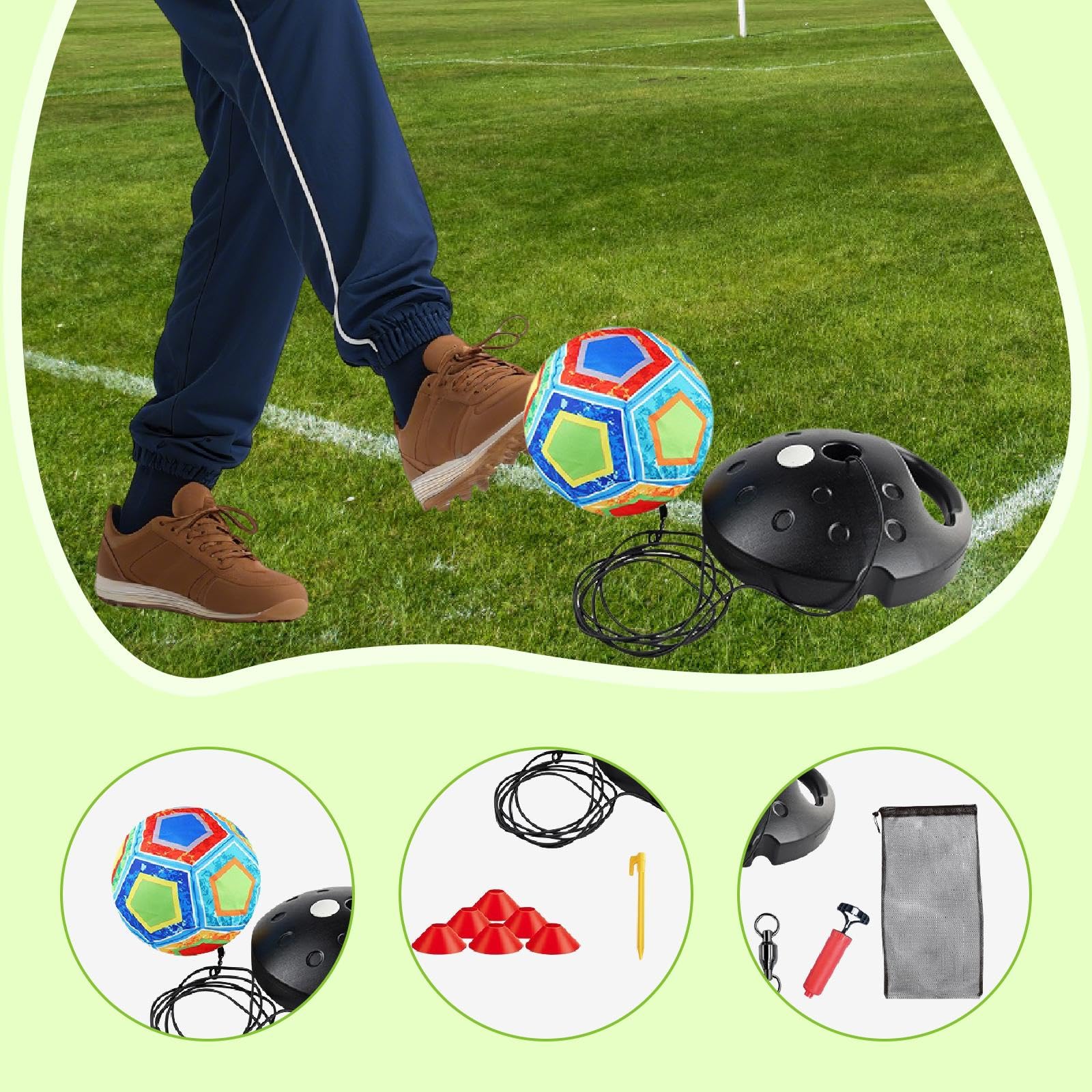 Allenamento di Calcio, Ritorno al Calcio, Principianti, Cortile, Interno, Multifunzionale, Mani, Attrezzatura per Allenamento Sportivo