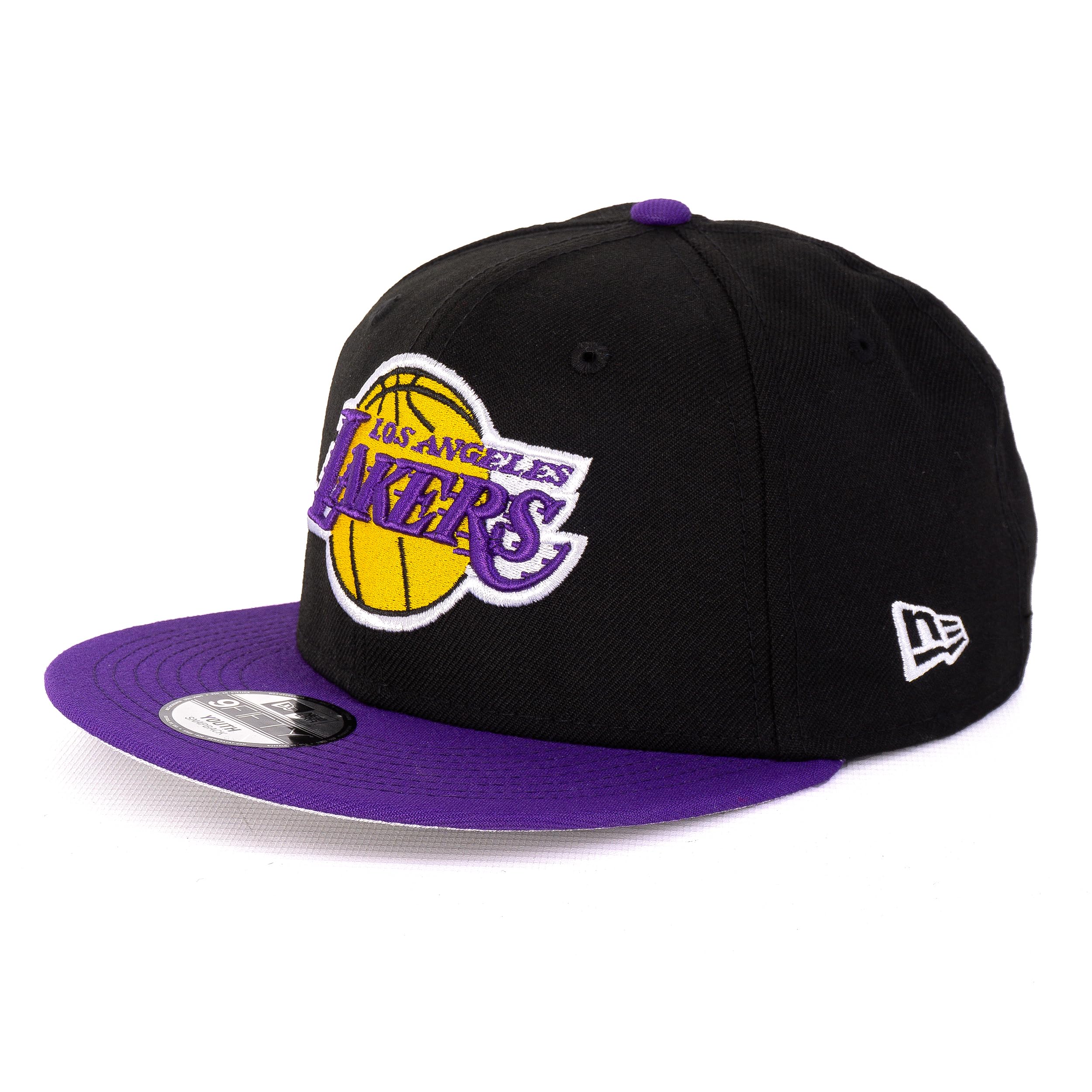 New Era Kids Caps – czapka dziecięca – czapka bejsbolowa – 9FIFTY Snapback – NFL – MLB – NBA, Los Angeles Lakers Black Purple, jeden rozmiar