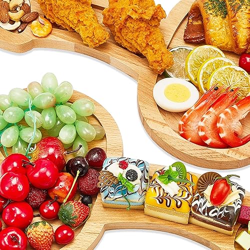Miniatura 2 de Novedad tabla de embutidos de bambú y tabla de queso tablas de aperitivos plato de restaurante plato de servir plato de alimentos regalos de