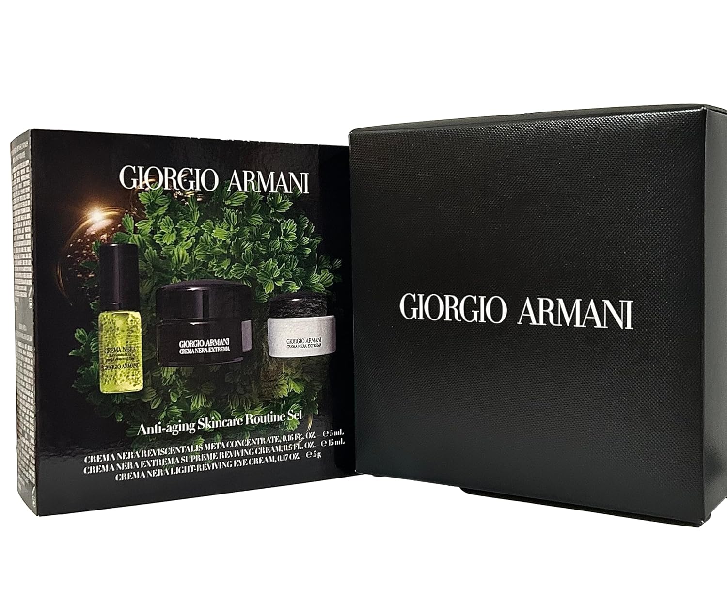 GIORGIO ARMANI ANTI AGING SKINCARE ROUTINE SET - REVIVING CREAM 3 PCS
