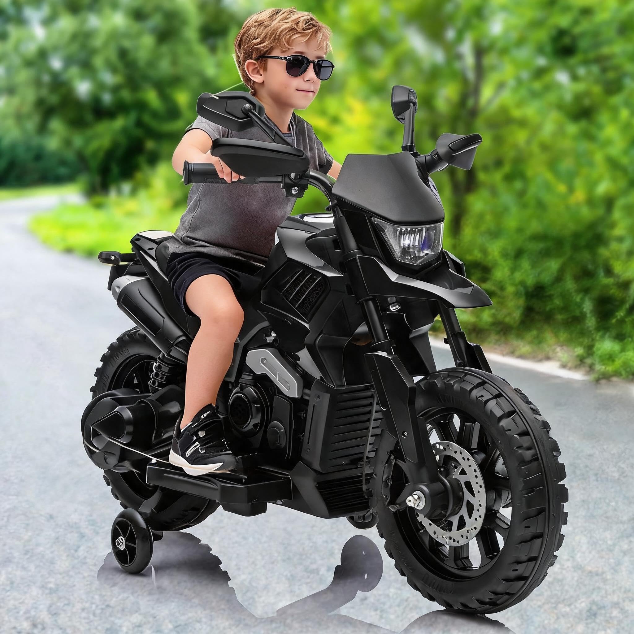 GarveeTech Kids Electric Motorbike, 6V Ride on Motorcycle with MP3 Music Player