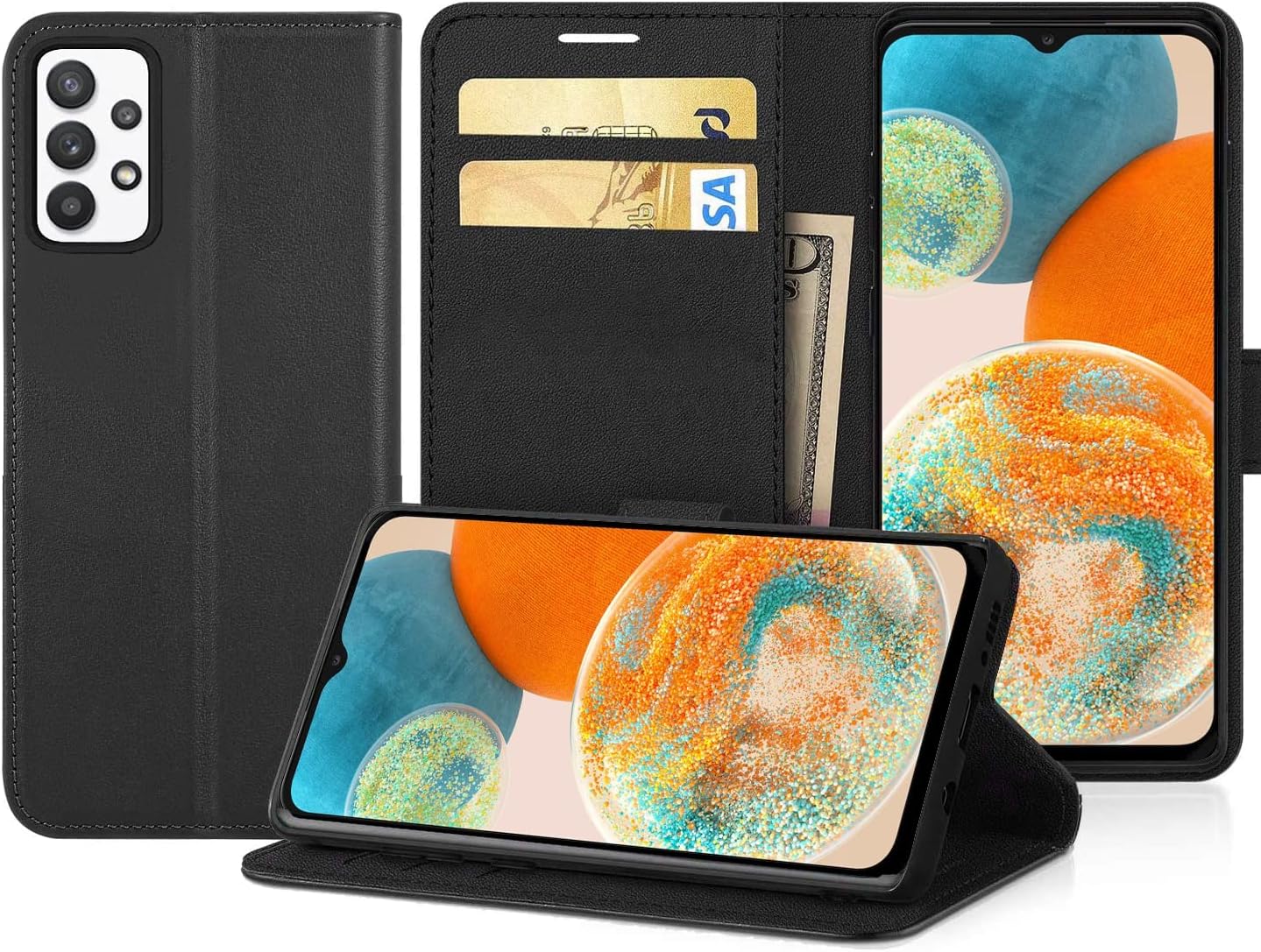 DNAlive Galaxy A23 4G / A23 5G Case, [Flip Case] [Wallet Case] [Case