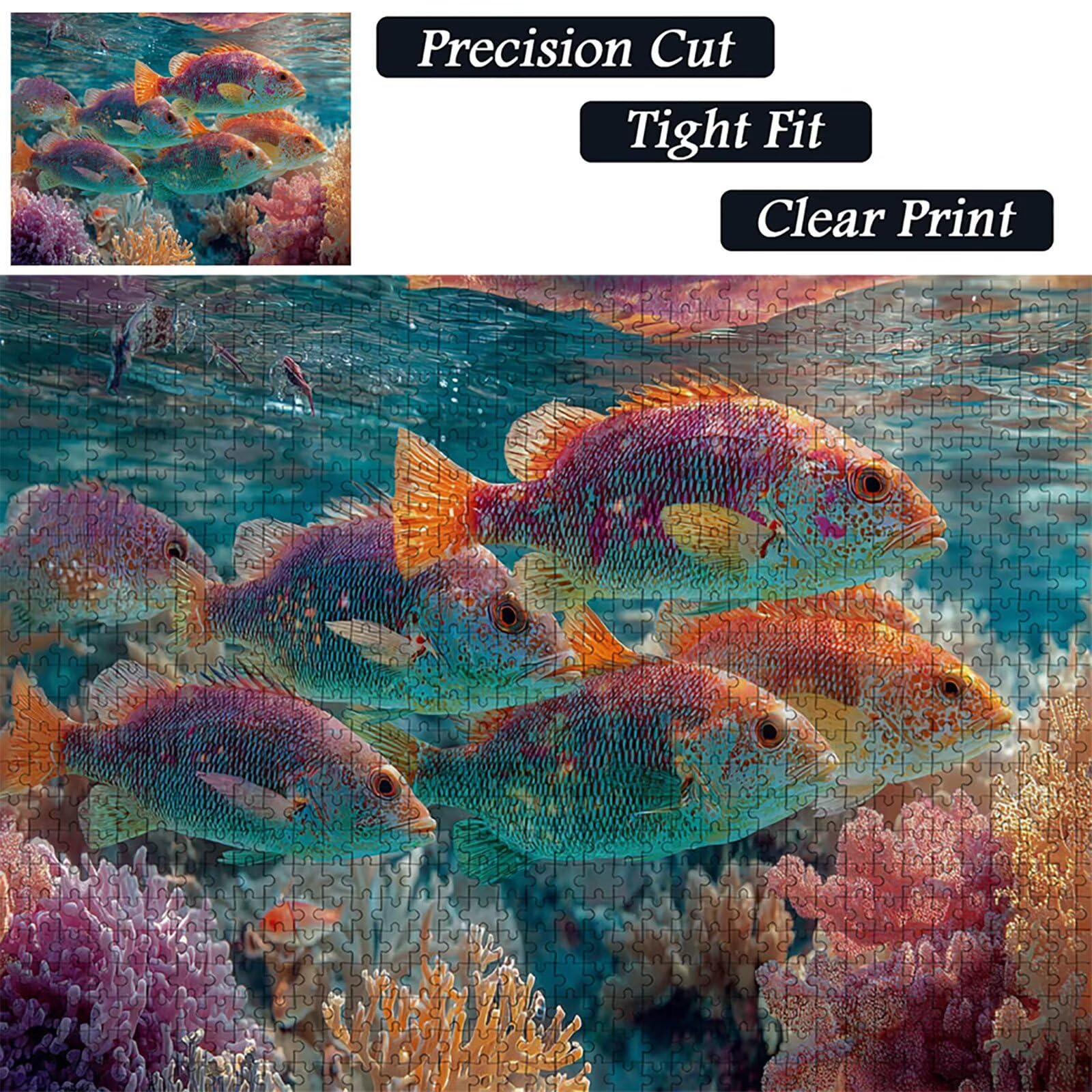 Faenar drewniane puzzle 2000 sztuk, puzzle z motywem oceanu dla dorosłych z pudełkiem 99 x 70 cm, łamigłówki, dla mężczyzn kobiet nastolatek, kreatywne gry logiczne, dekoracja domu prezent, F-6213