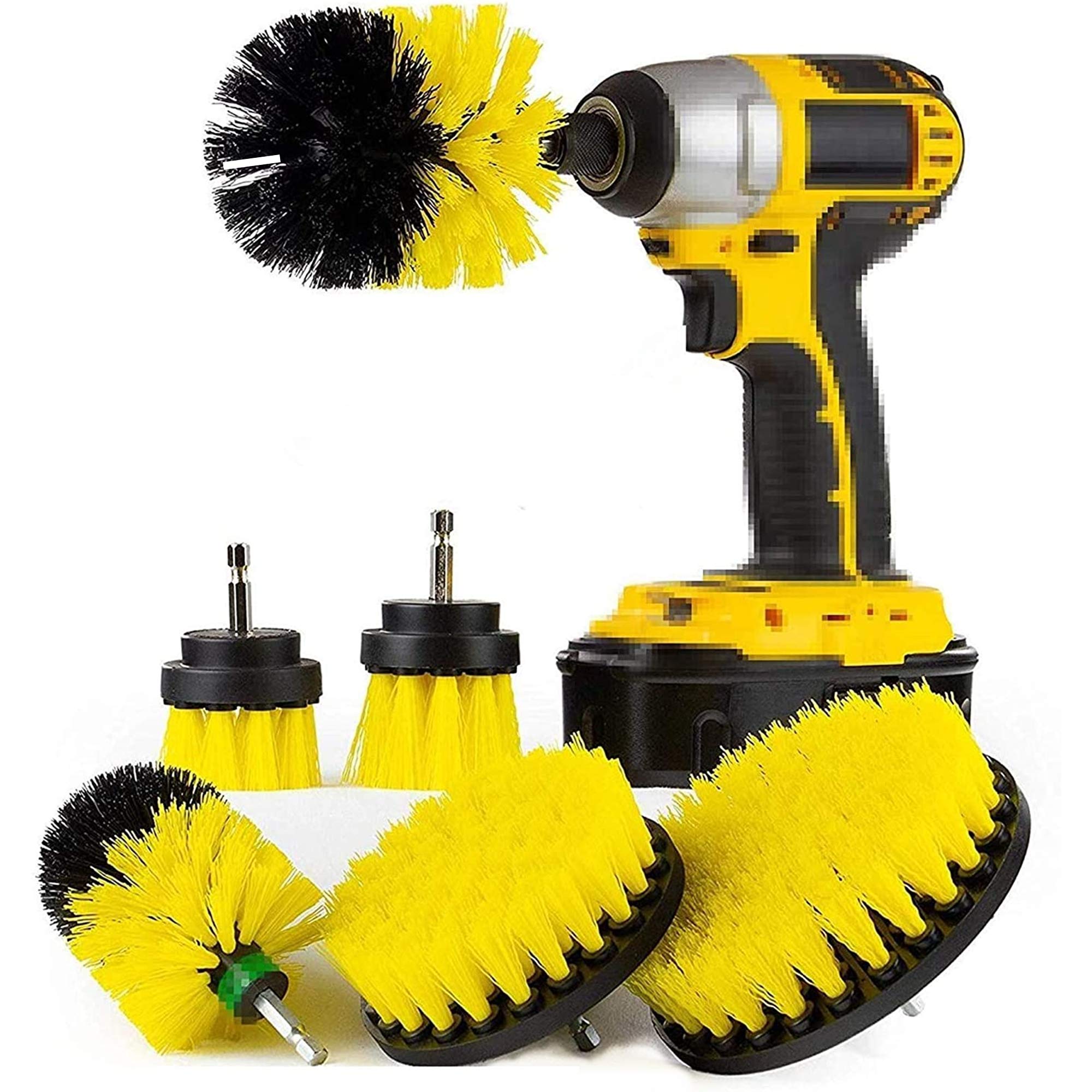 Cleaning Supplies Drill Brush Attachment Kit Spin Brush Power Scrubber Toilet Brush Bathroom Shower Cleaner Grout Cleaner Scrub
