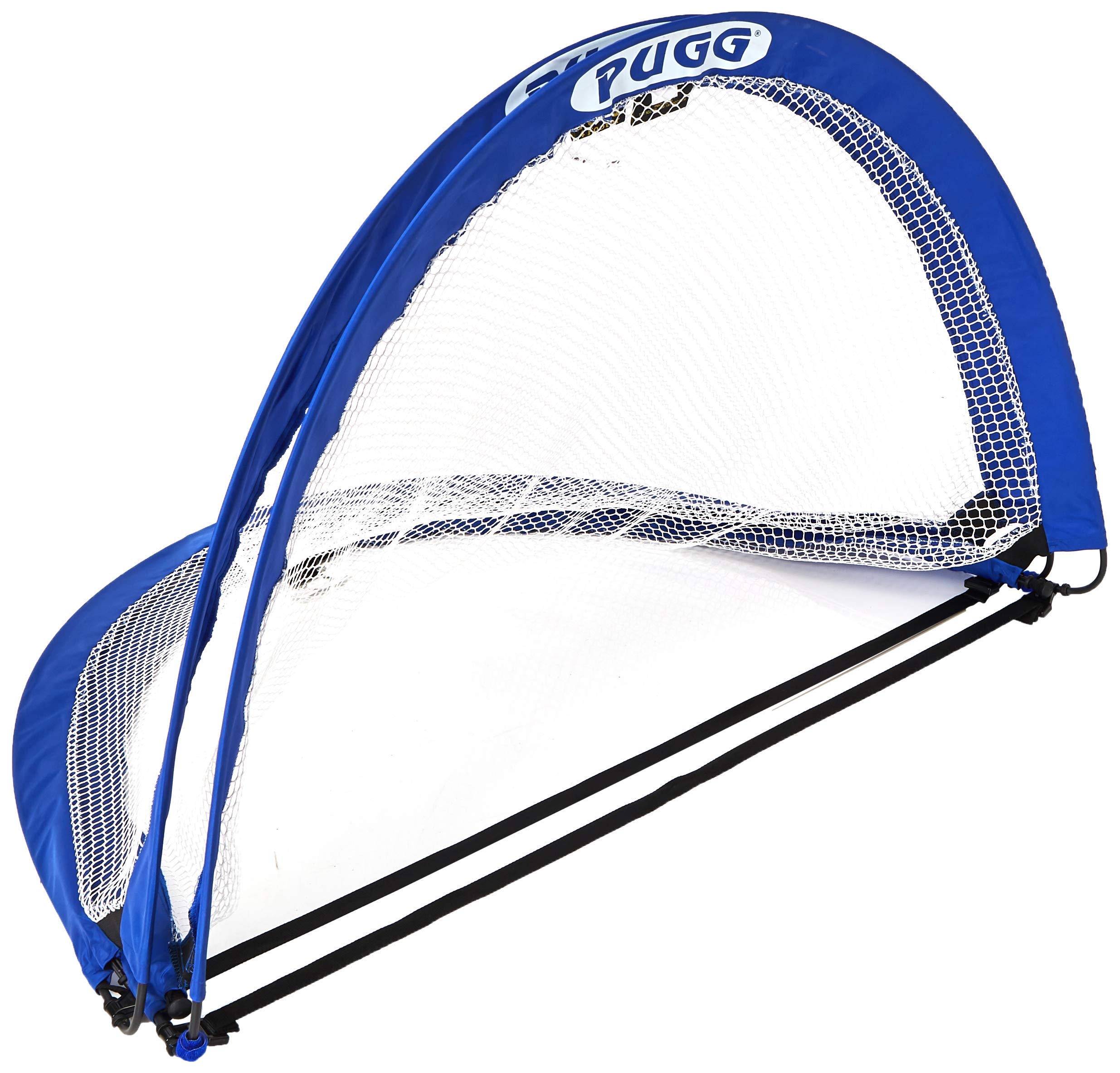 PUGG 4 Foot Pop Up Soccer Goal - Portable Training Futsal Football Net - The Original Pickup Game Goal (Two Goals & Bag)