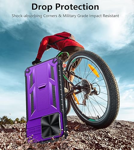 Miniatura 5 de FNTCASE Funda para iPhone 12 Pro-Max resistente protección de grado militar a prueba de caídas con soporte TPU resistente a prueba de golpes