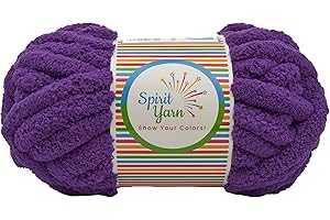 Jumbo Chunky Purple Chenille Yarn - Ideal for Creative Endeavors!
