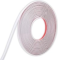 Vista 12 de 16.4 pies de Moldura para Despegar y Pegar, Moldura Flexible para Espejos, Pared, Techo, Piso, Gabinete, Borde de Azulejos