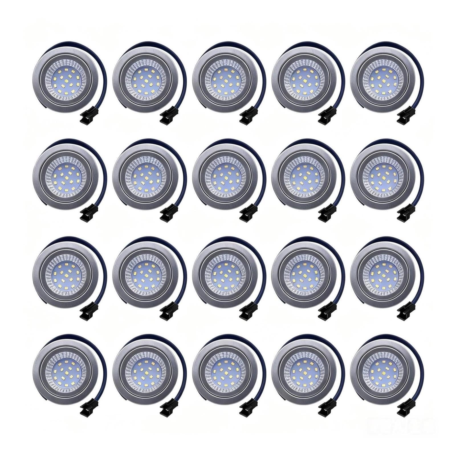 Światło LED Puck 20szt. 1,5W 12V 20W