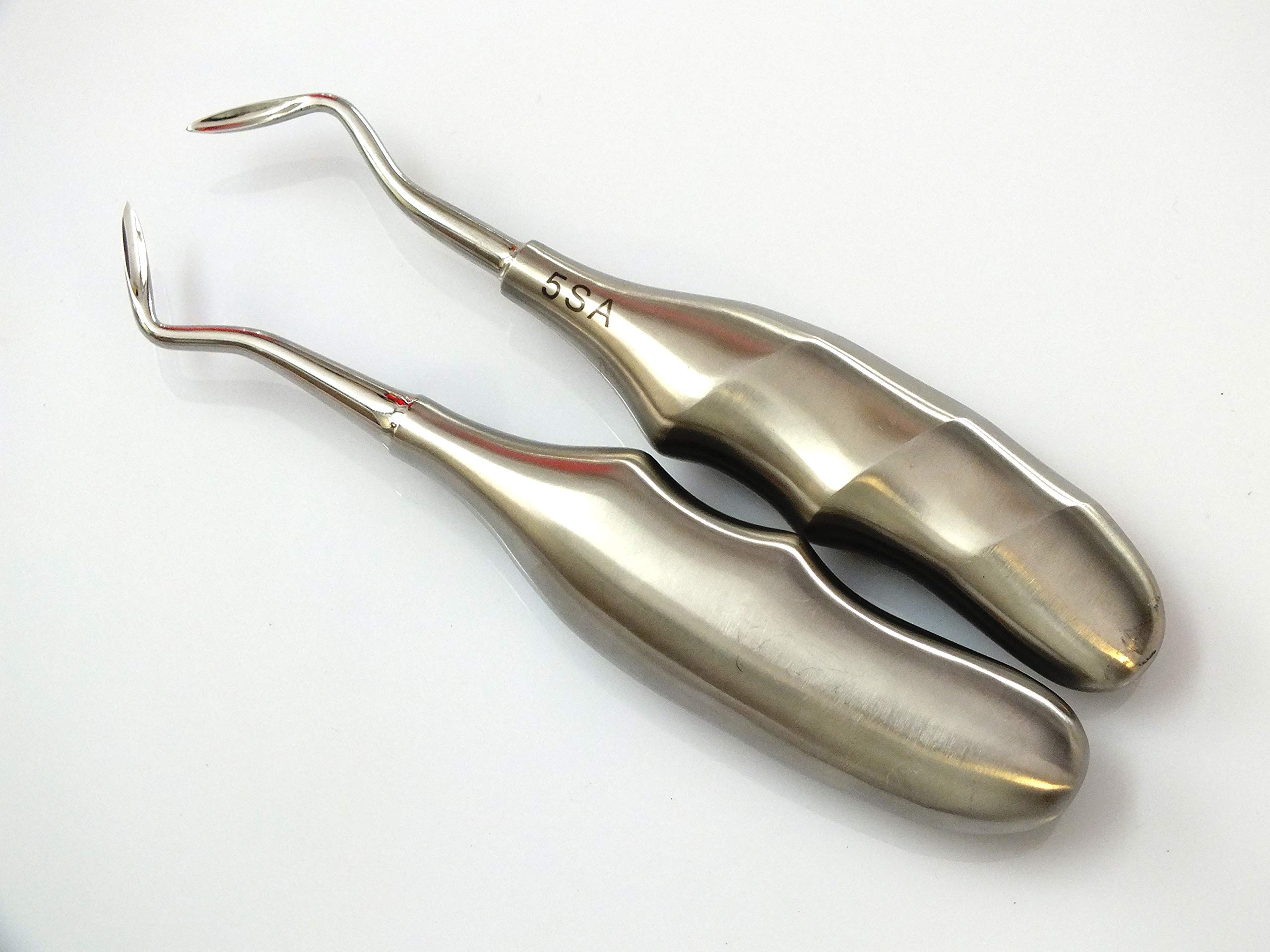 ADDLER Dental PREMIUM FLOHR Root Elevator Left And Right PAIR. EASY FINGER NO SLIP NO RUST LIGHT WEIGHT HANDLE 5SA 4SA-image-33