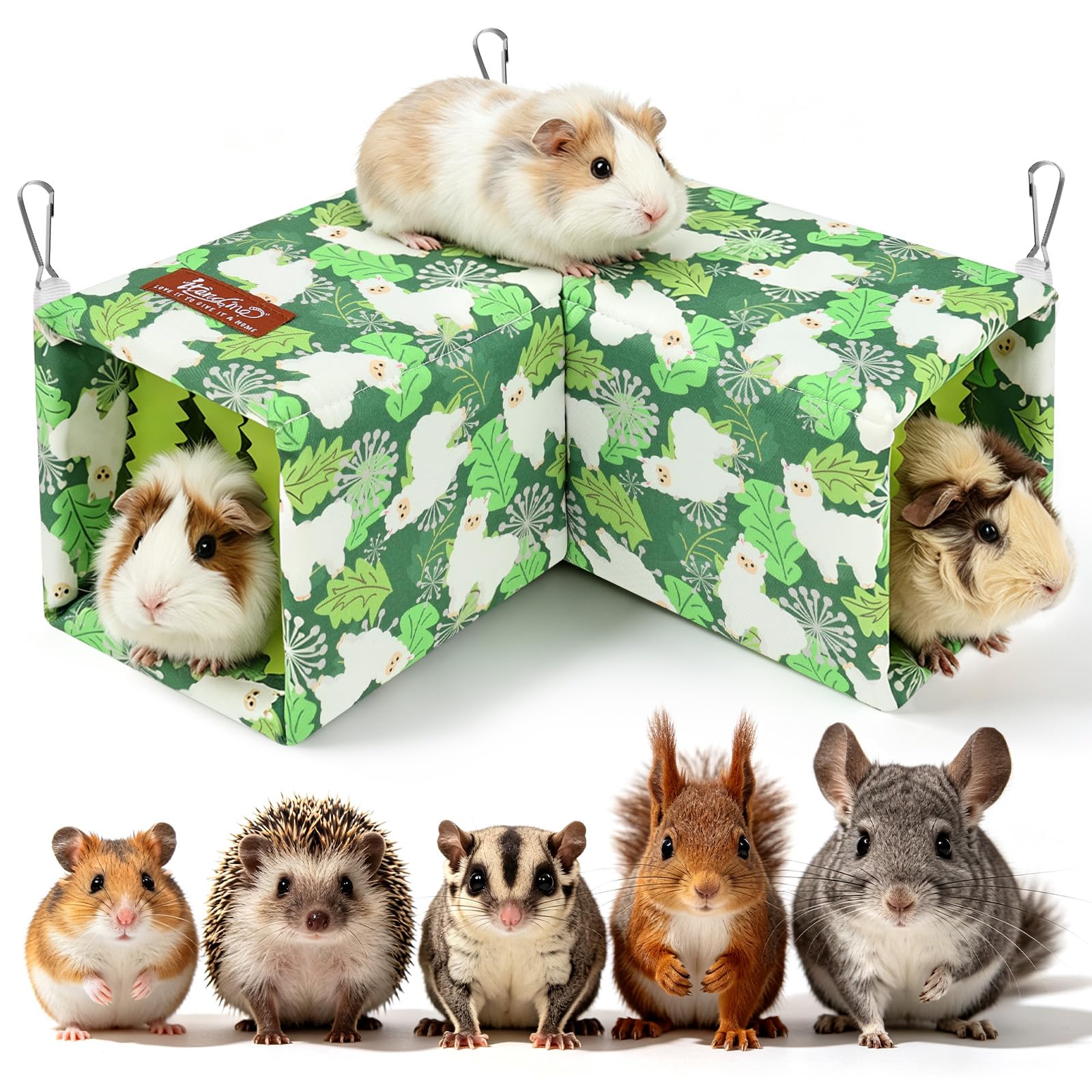 Guinea Pig Hideout Tunnel Soft Washable Tunnel for Small Pets
