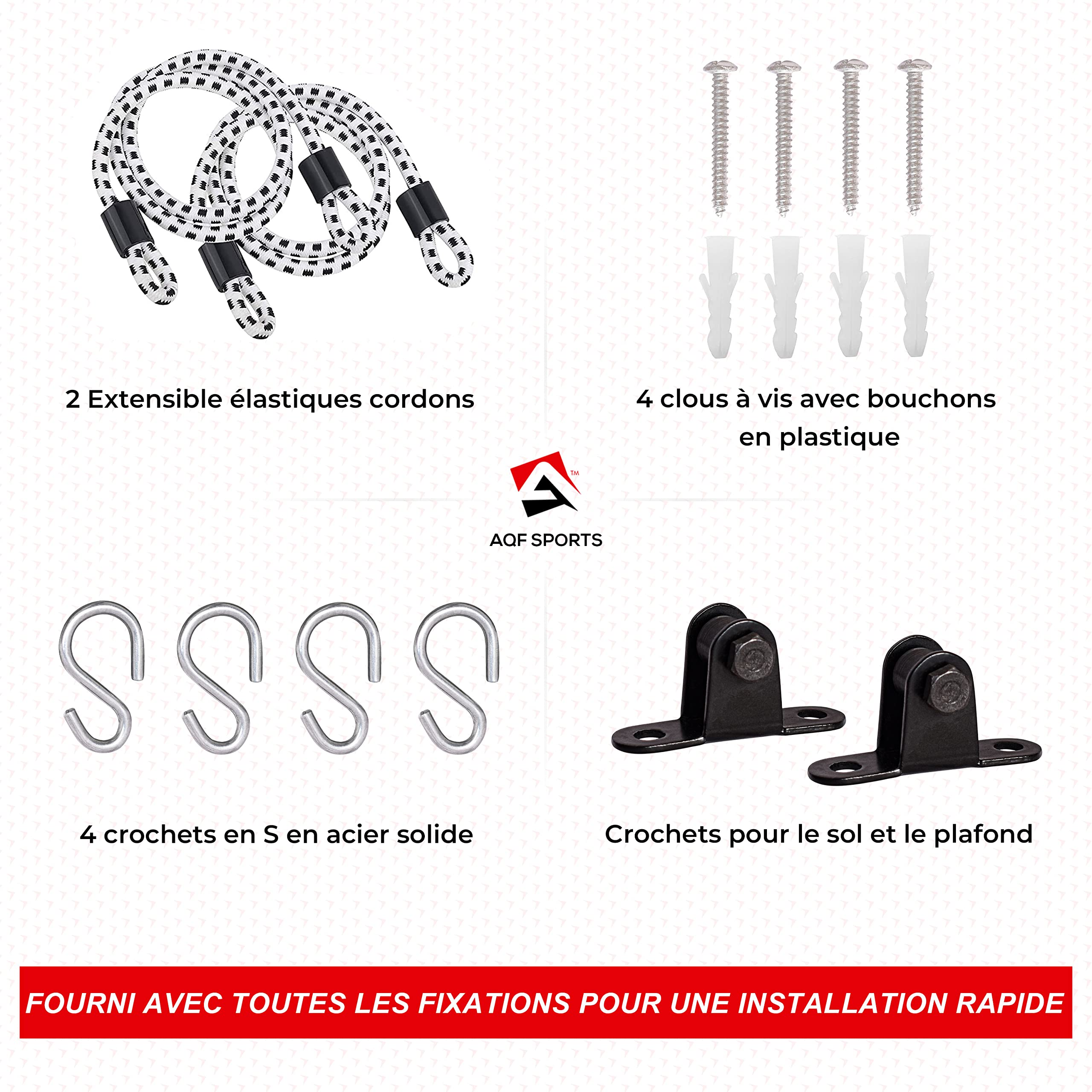 AQF Sac de frappe boule Cuir Double extrémité pour entrainement