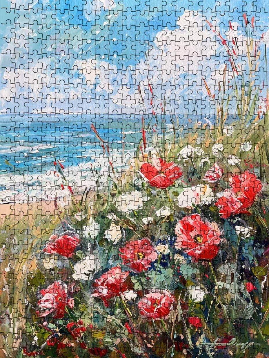 Blumen Meer Puzzle 5000 Teile Erwachsene, Jigsaw Puzzle 5000 Teile, Komplex Herausfordernd Puzzles, Familie Aktivität Spiele, Impossible Klassische Puzzles, für Wanddekoration und Geschenke FNKL2-465