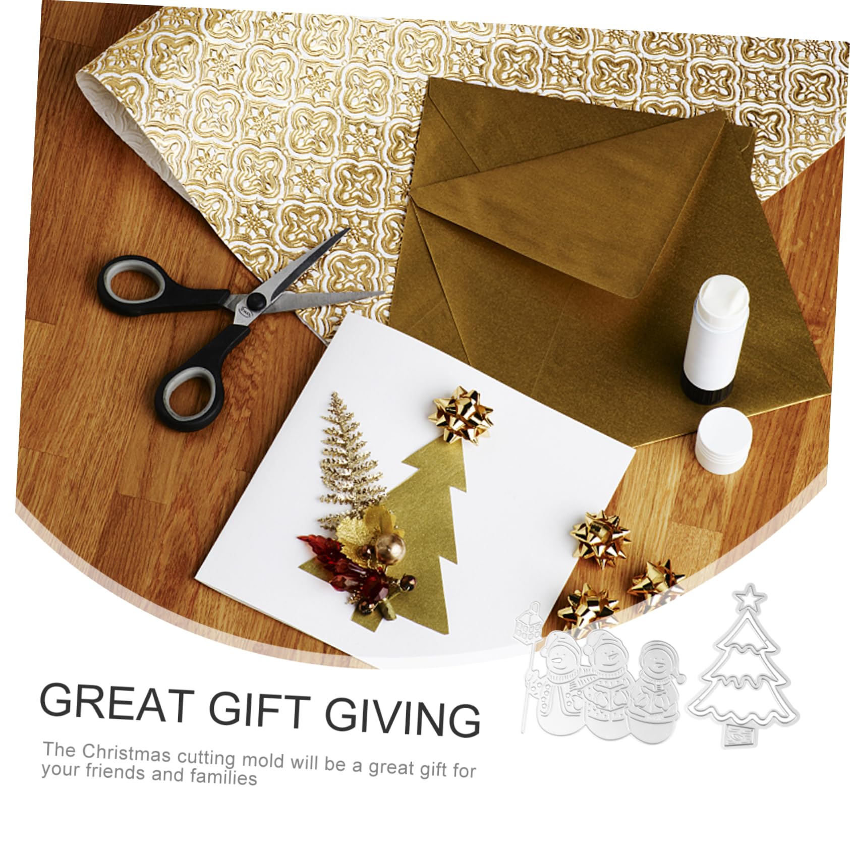 Operitacx 9 Piezas Navidad morir manualidades navideñas plantillas navideñas troqueles de metal cortados troqueles para hacer tarjetas troqueles de corte de metales en relieve