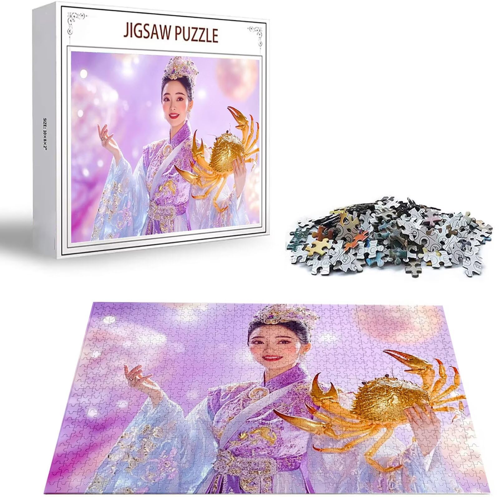 Puzzle 2000 Teile Traum Puzzle Erwachsene, Holzpuzzle für Erwachsene und Teenager, Klassische Puzzles Frau Jigsaw Puzzles, DIY Groß Puzzelmatten 100x70cm, Wand Dekor oder Weihnachten Geschenk H-3326