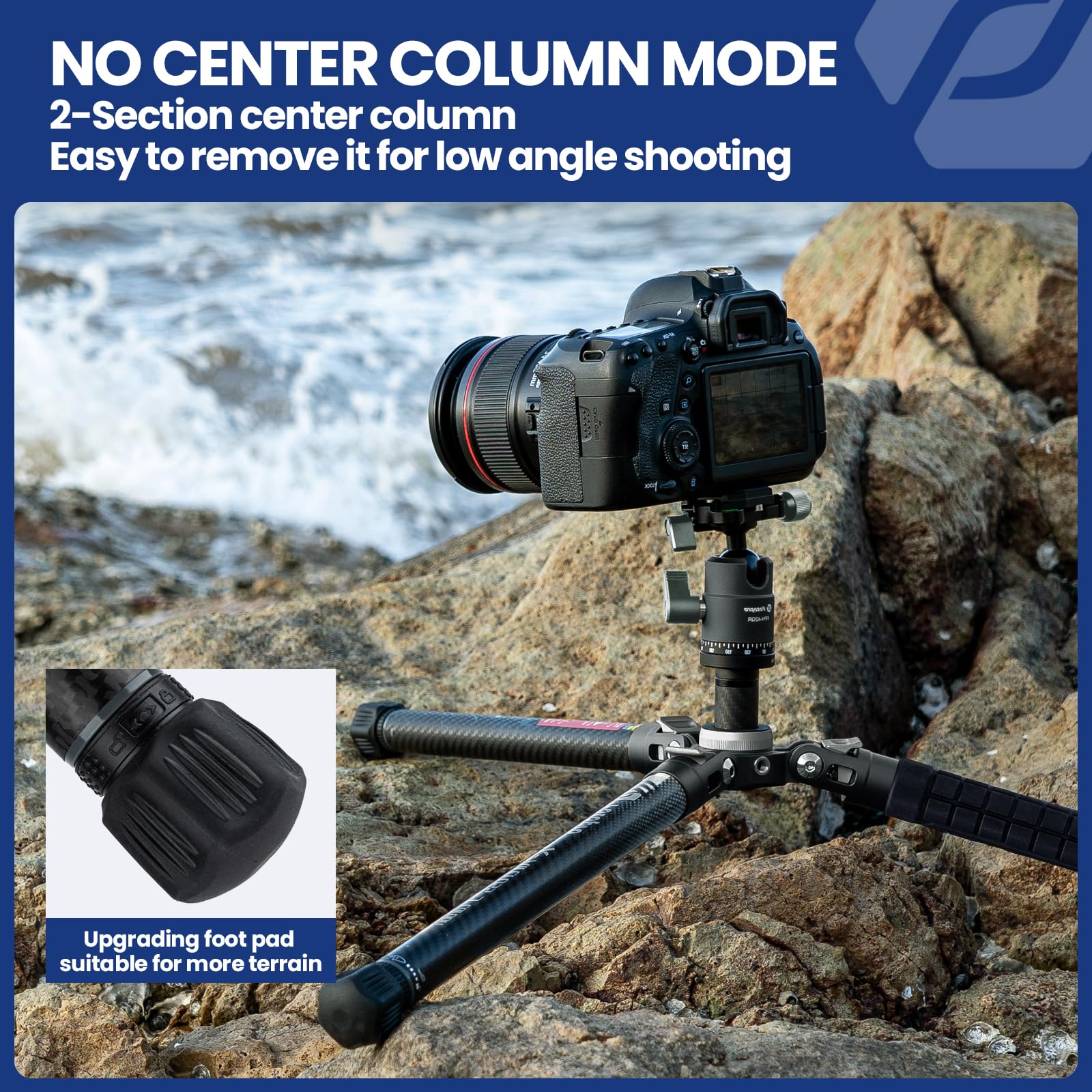 Trépied Photo Fotopro 152 Cm Aluminium Léger - Charge 8 Kg, Rotule 360°, Compact Pour Voyage - Pour DSLR
