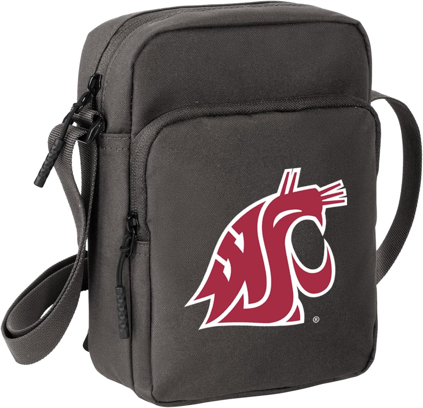 Washington State University WSU Cougars Crossbody Sling Pack Travel Bag for Sports Workout Running Festival Waist Pack Gray