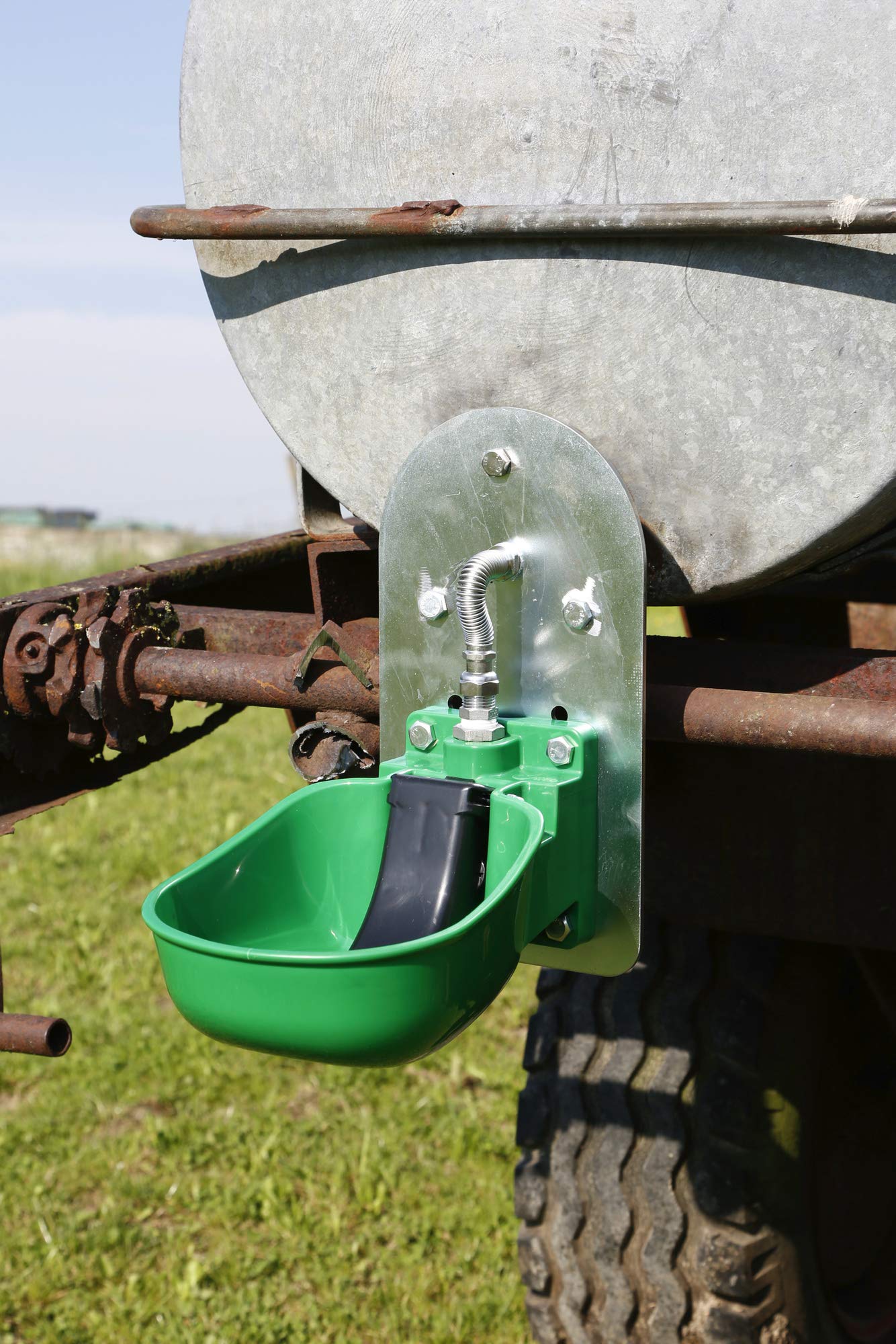 Kerbl Bebedero KN50 con Placa Adaptador para Cultivo de pastos